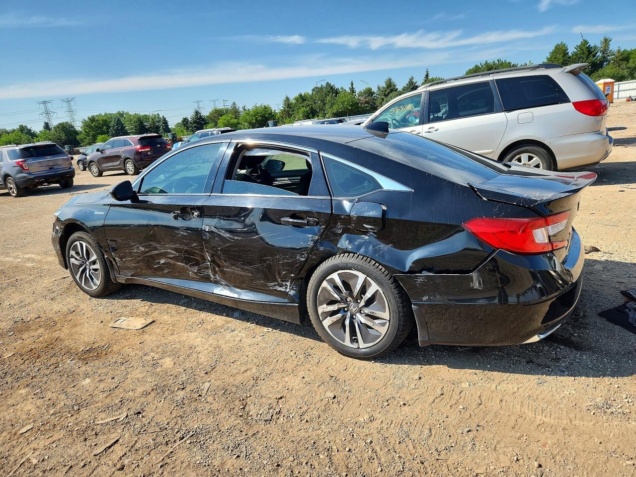 2020 Honda Accord Hybrid Black vin: 1HGCV3F14LA000406