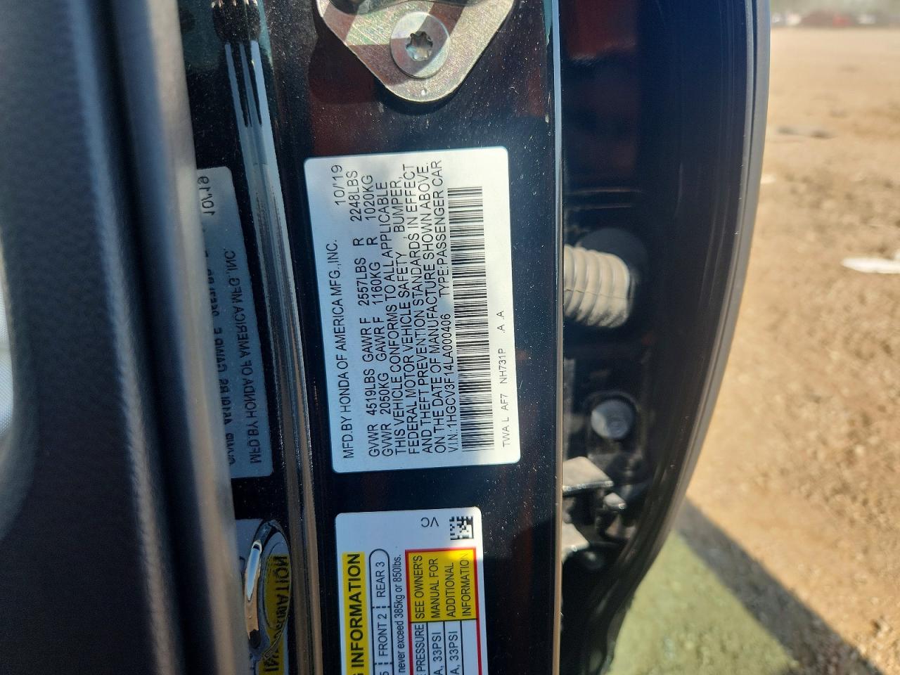 2020 Honda Accord Hybrid Black vin: 1HGCV3F14LA000406