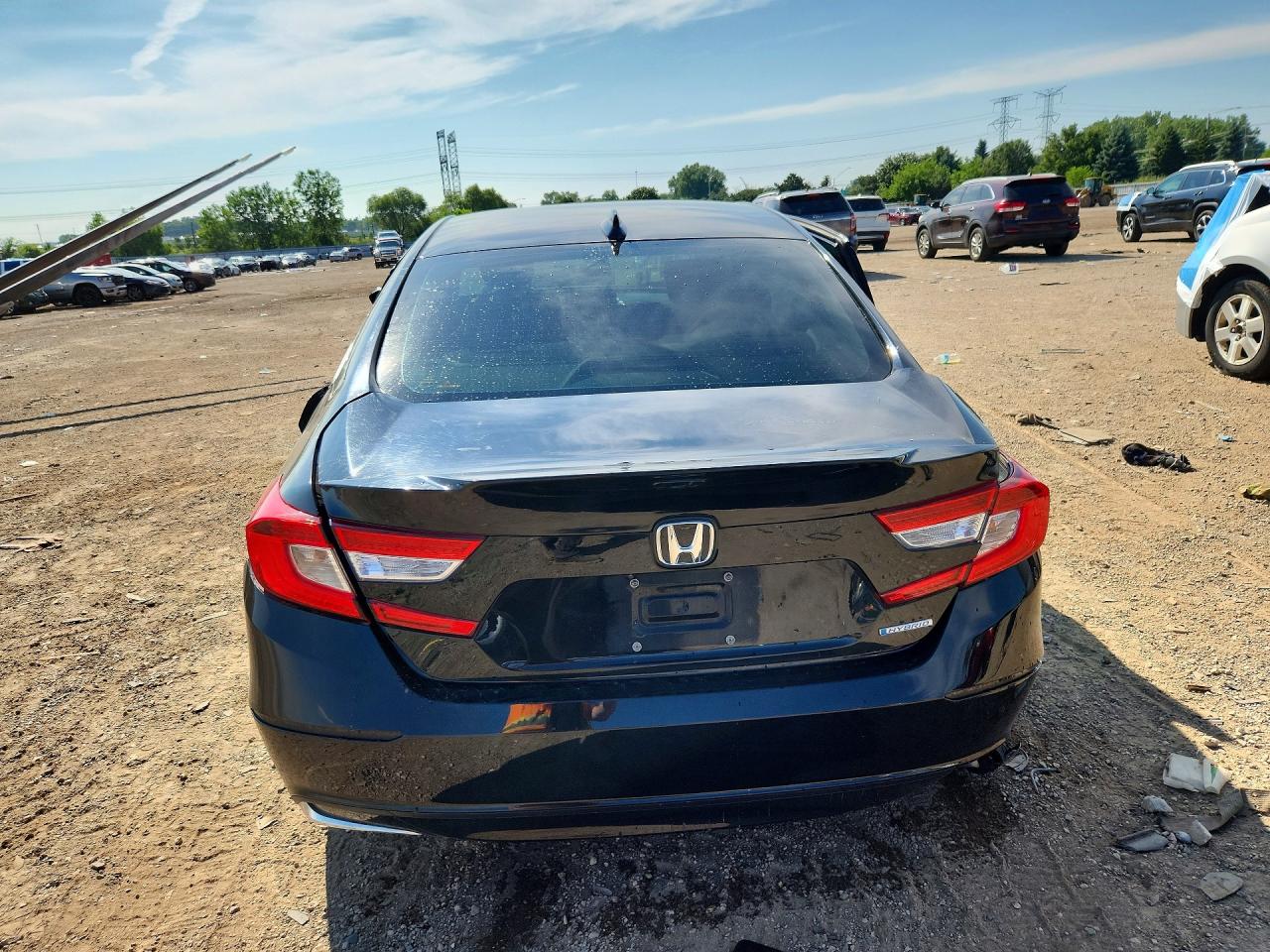 2020 Honda Accord Hybrid Black vin: 1HGCV3F14LA000406