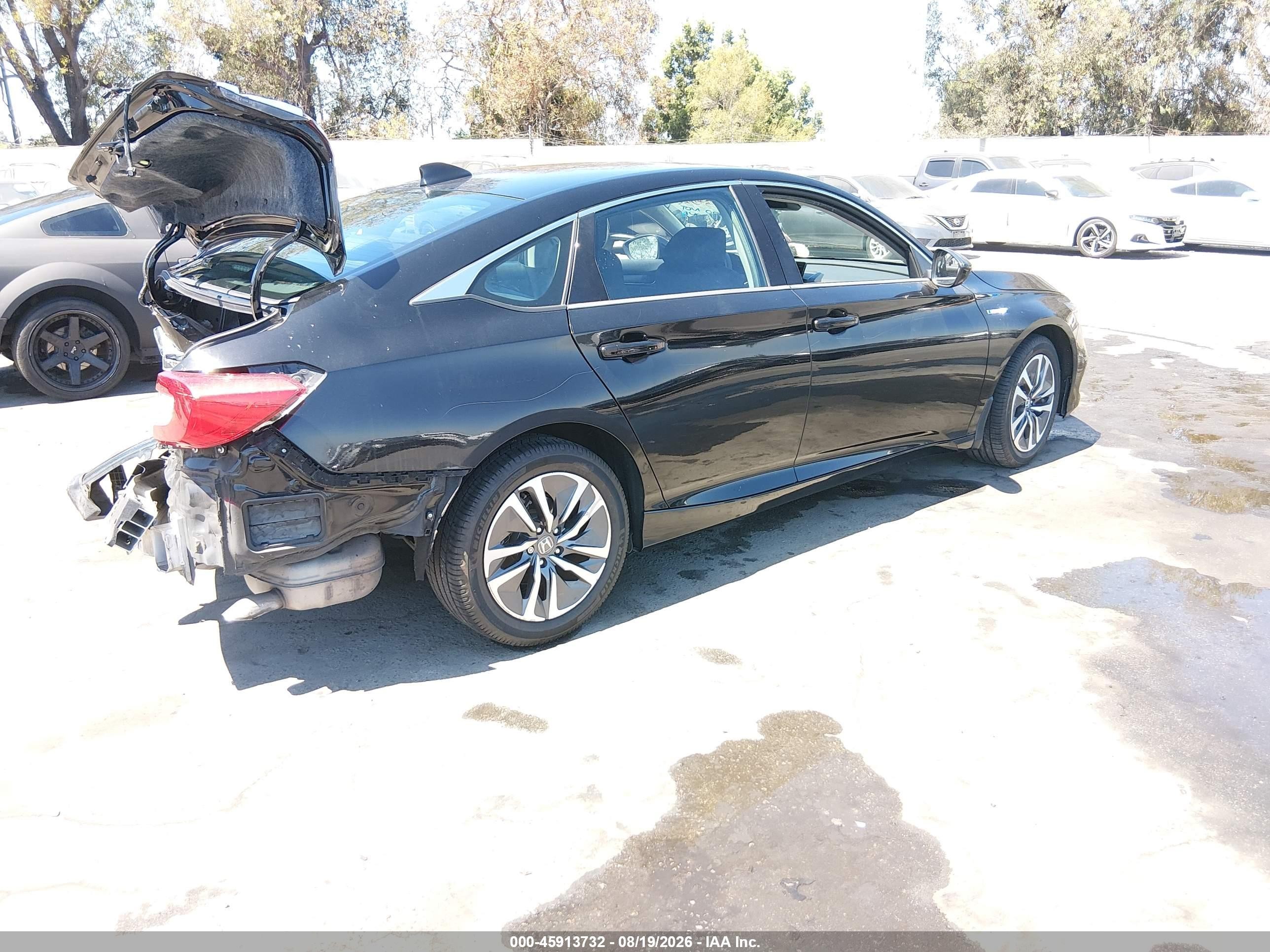 2022 Honda Accord Hybrid   Black vin: 1HGCV3F16NA002760