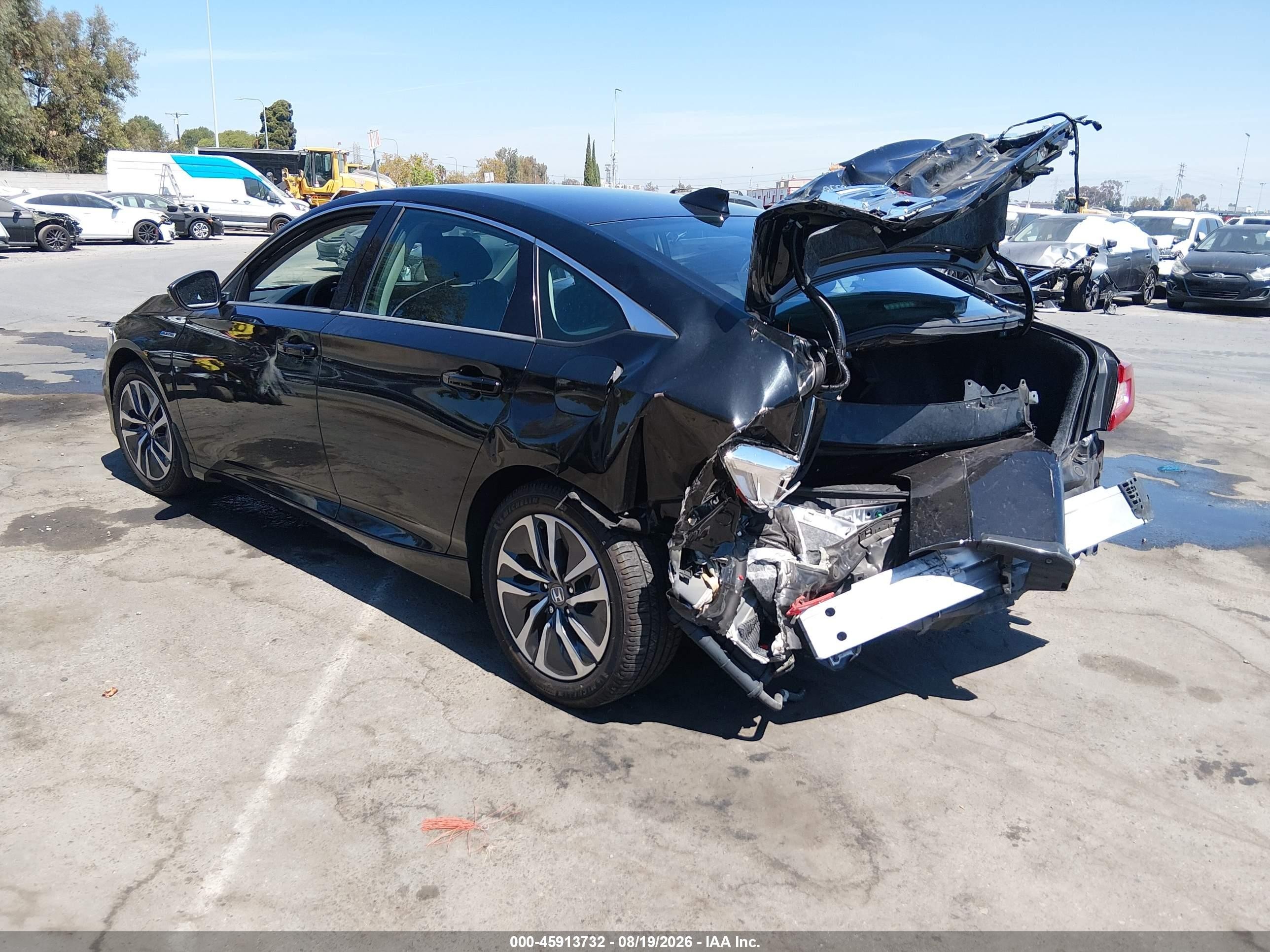 2022 Honda Accord Hybrid   Black vin: 1HGCV3F16NA002760