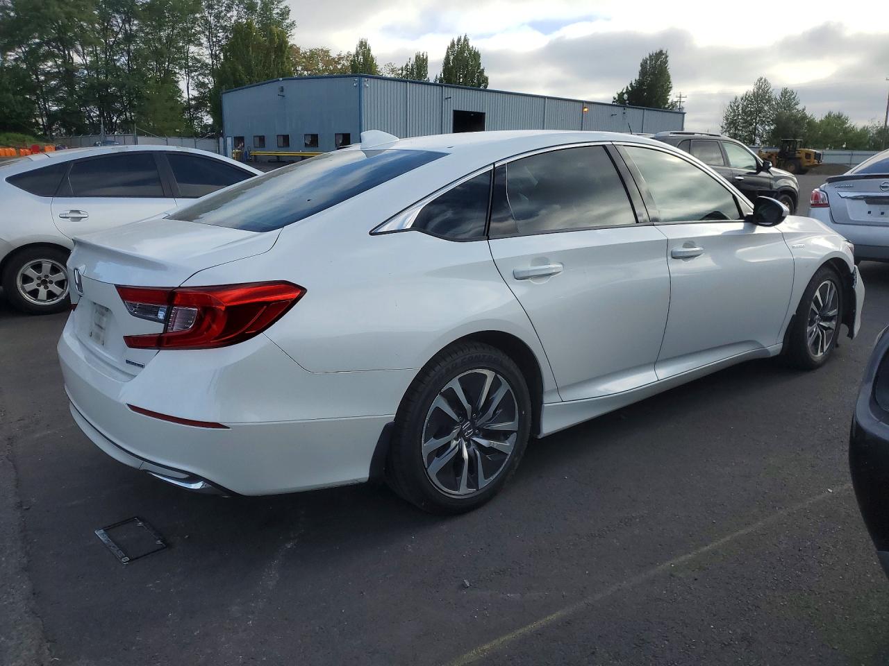 2019 Honda Accord Hybrid White vin: 1HGCV3F18KA012489
