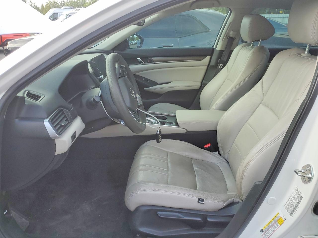 2019 Honda Accord Hybrid White vin: 1HGCV3F18KA012489