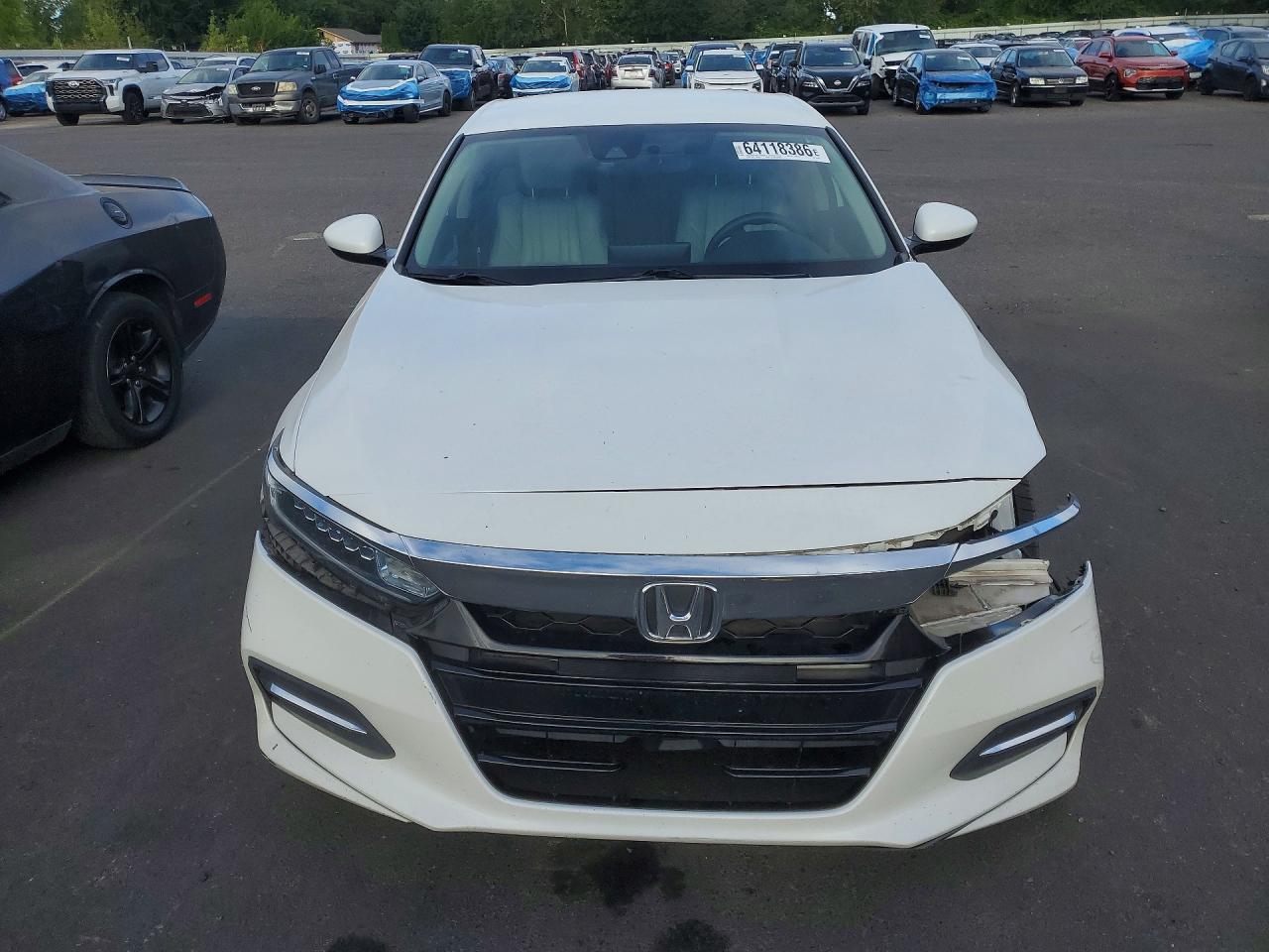 2019 Honda Accord Hybrid White vin: 1HGCV3F18KA012489