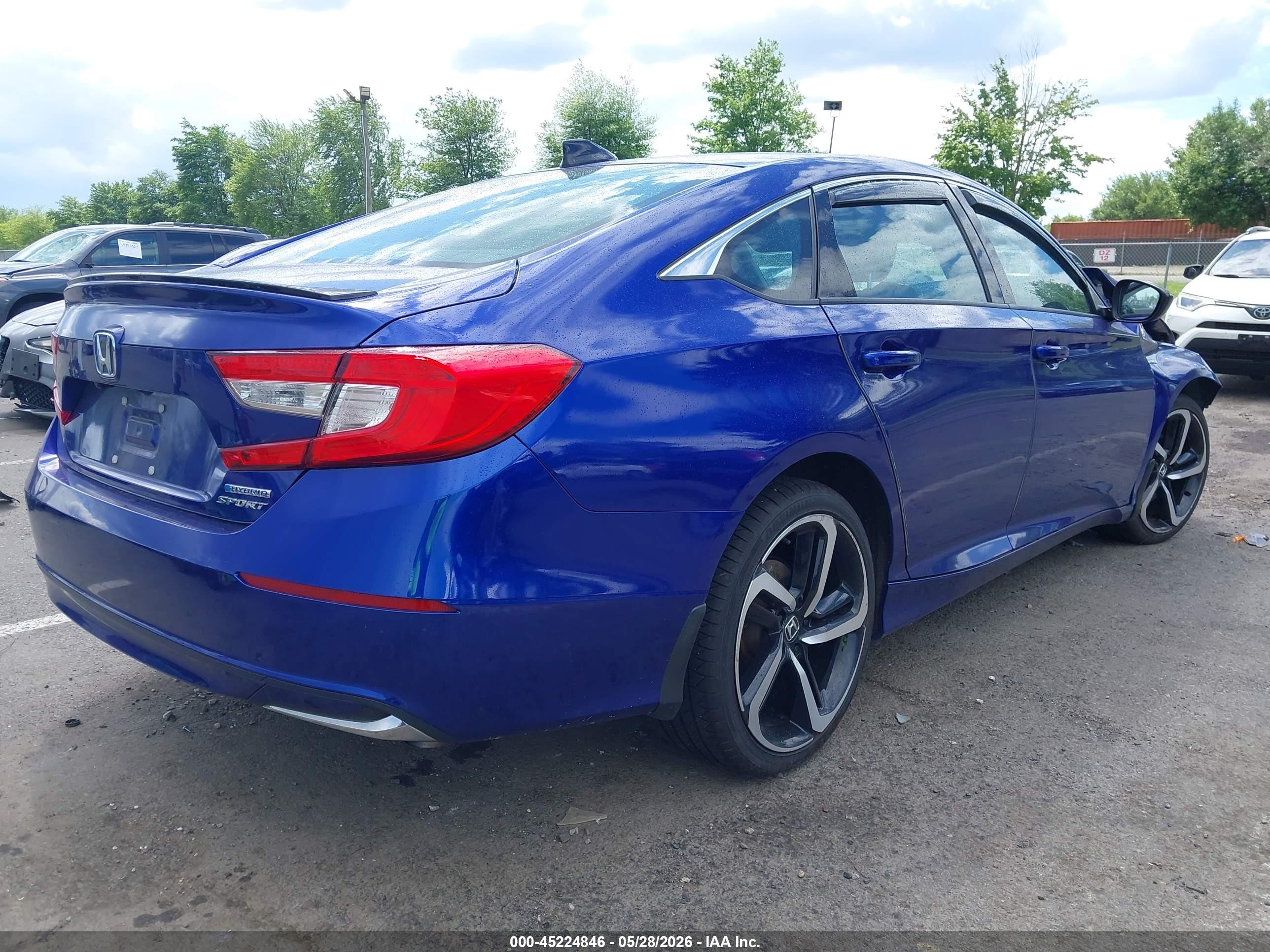 2022 Honda Accord Hybrid Sport Blue vin: 1HGCV3F20NA026822