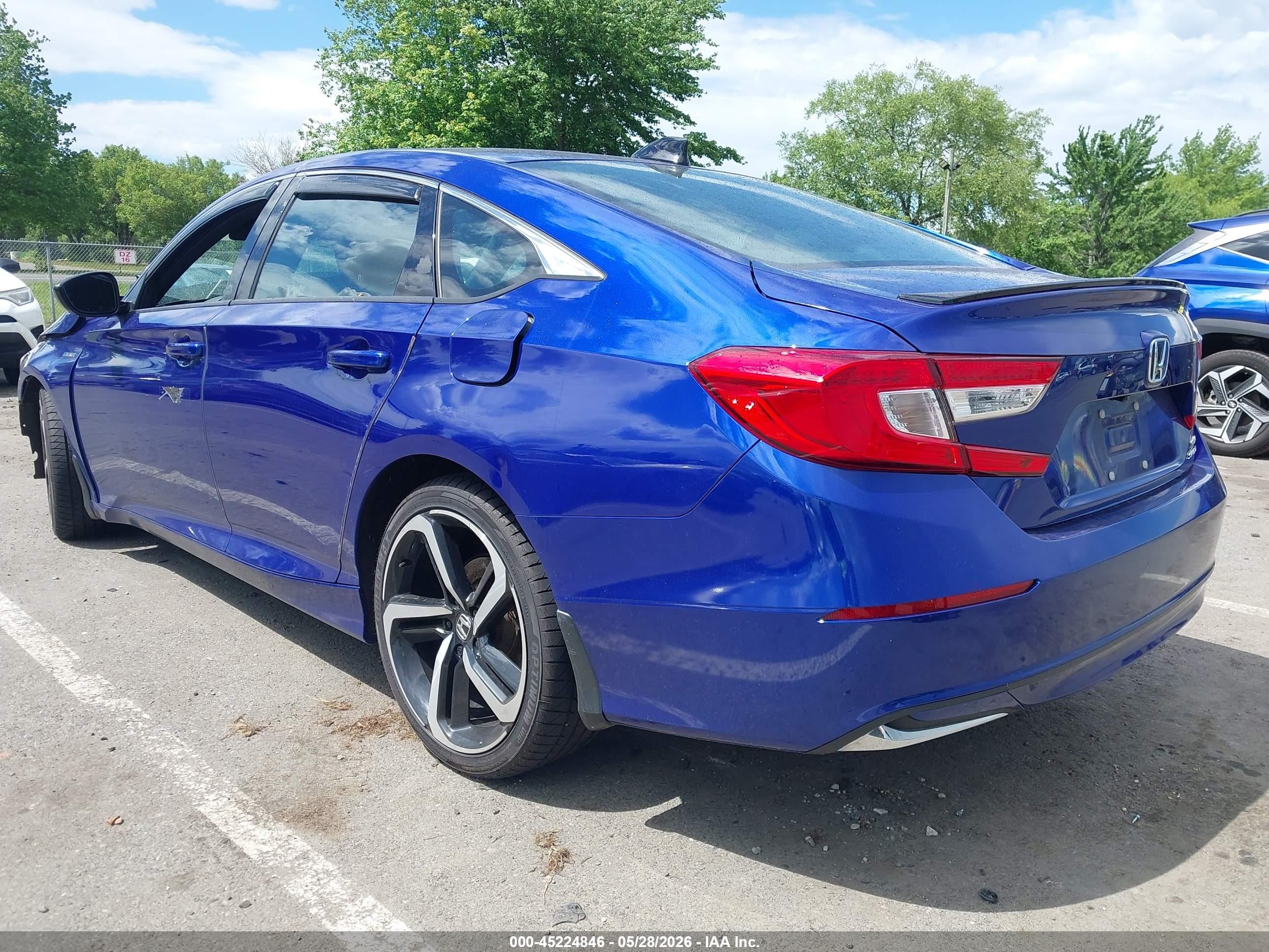 2022 Honda Accord Hybrid Sport Blue vin: 1HGCV3F20NA026822