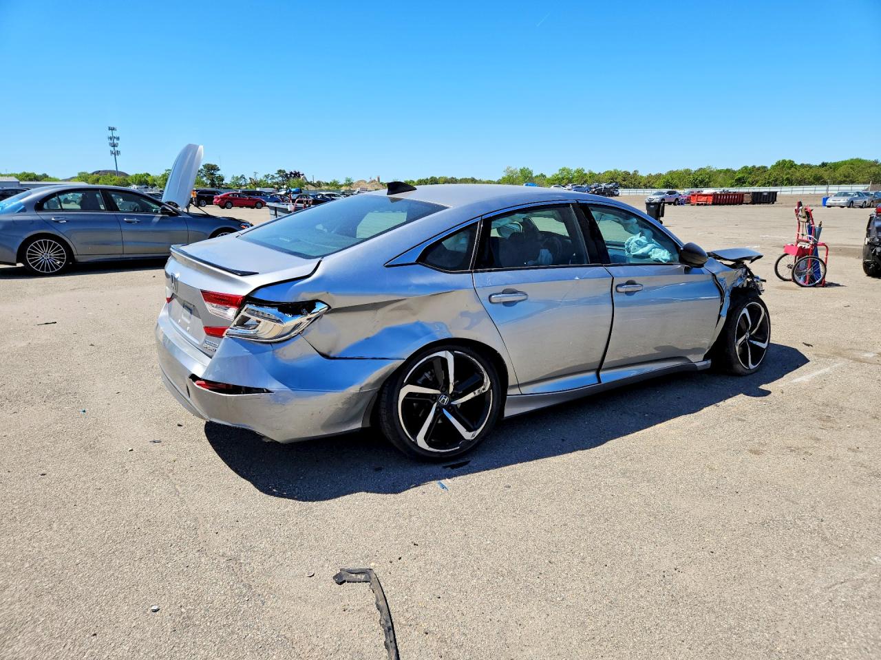 2022 Honda Accord Hybrid Sport Gray vin: 1HGCV3F20NA046505