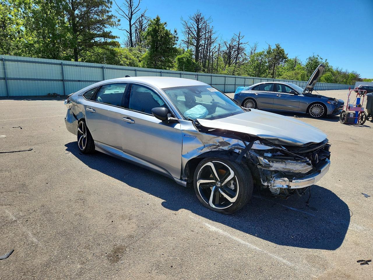2022 Honda Accord Hybrid Sport Gray vin: 1HGCV3F20NA046505