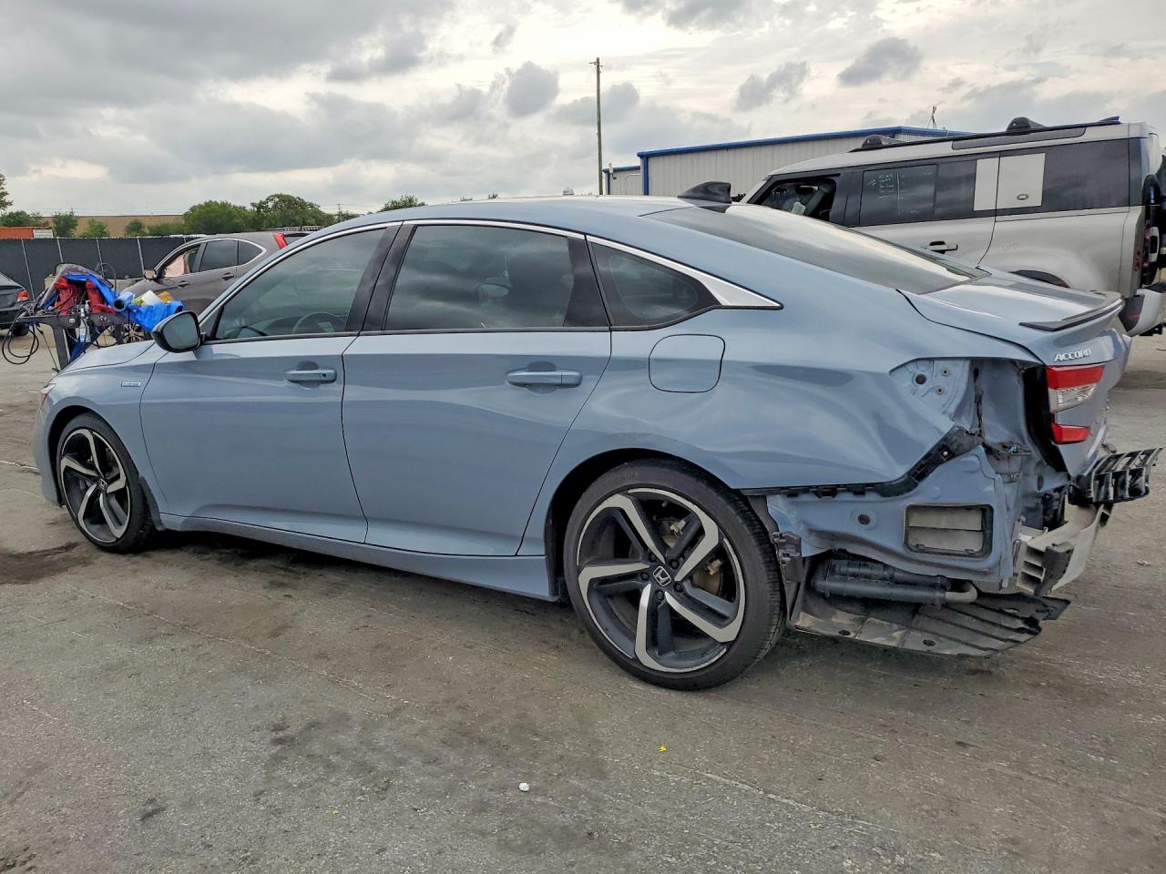 2022 Honda Accord Hybrid Sport Gray vin: 1HGCV3F21NA033553
