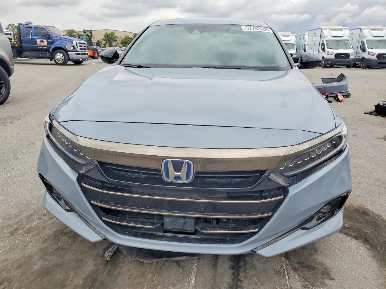 2022 Honda Accord Hybrid Sport Gray vin: 1HGCV3F21NA033553
