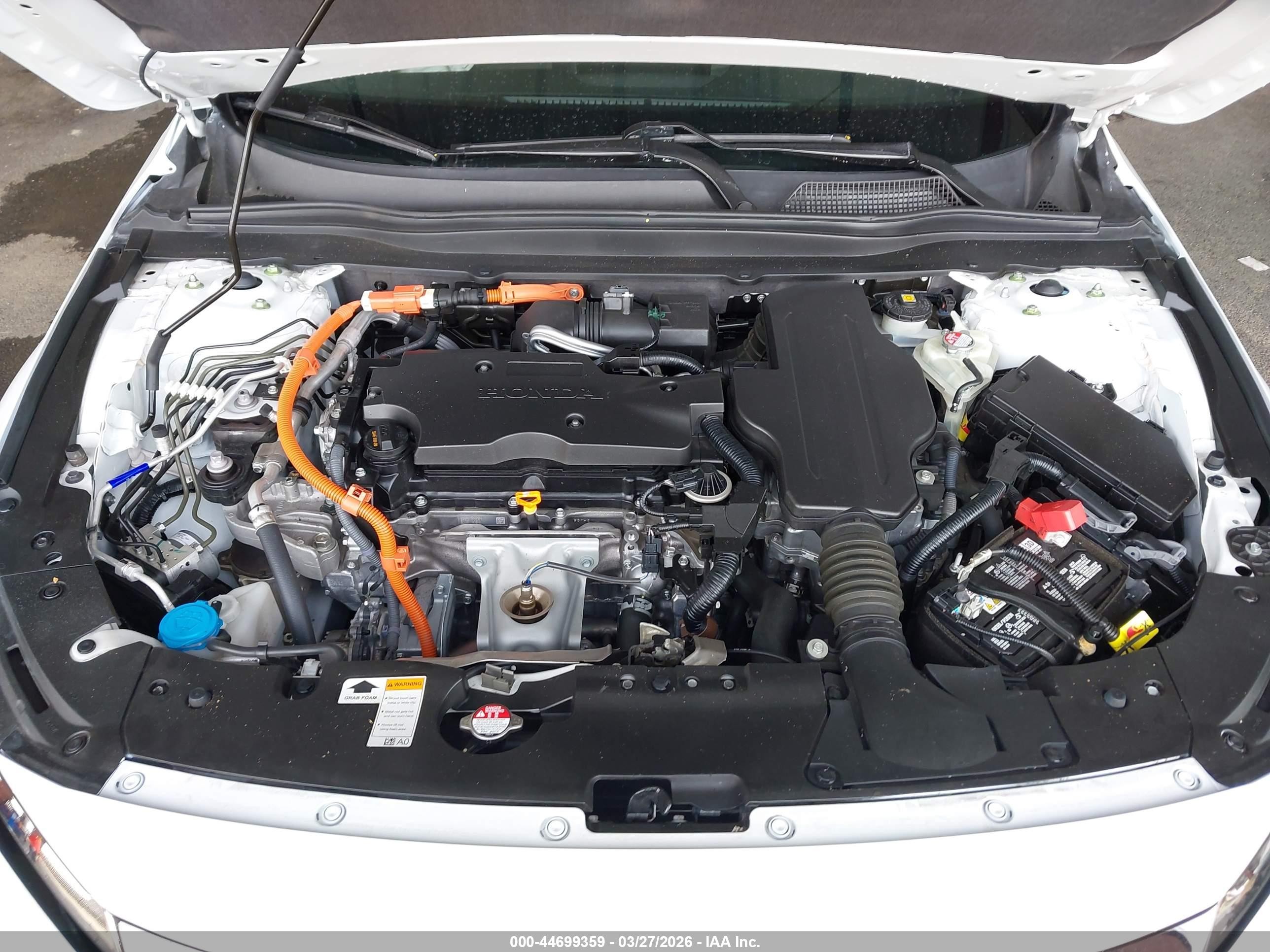 2022 Honda Accord Hybrid Sport White vin: 1HGCV3F25NA047326