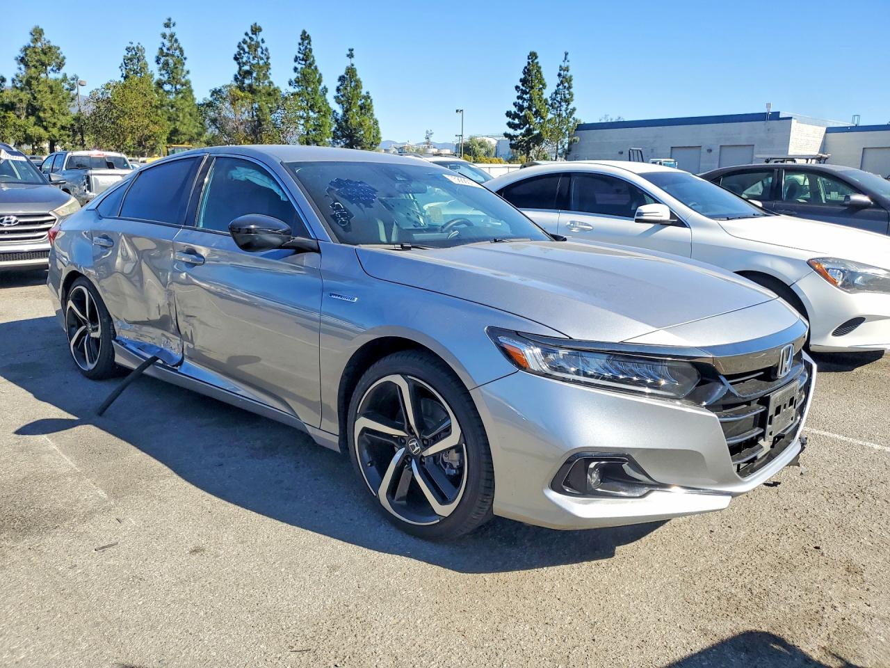 2022 Honda Accord Hybrid Sport Silver vin: 1HGCV3F26NA038540