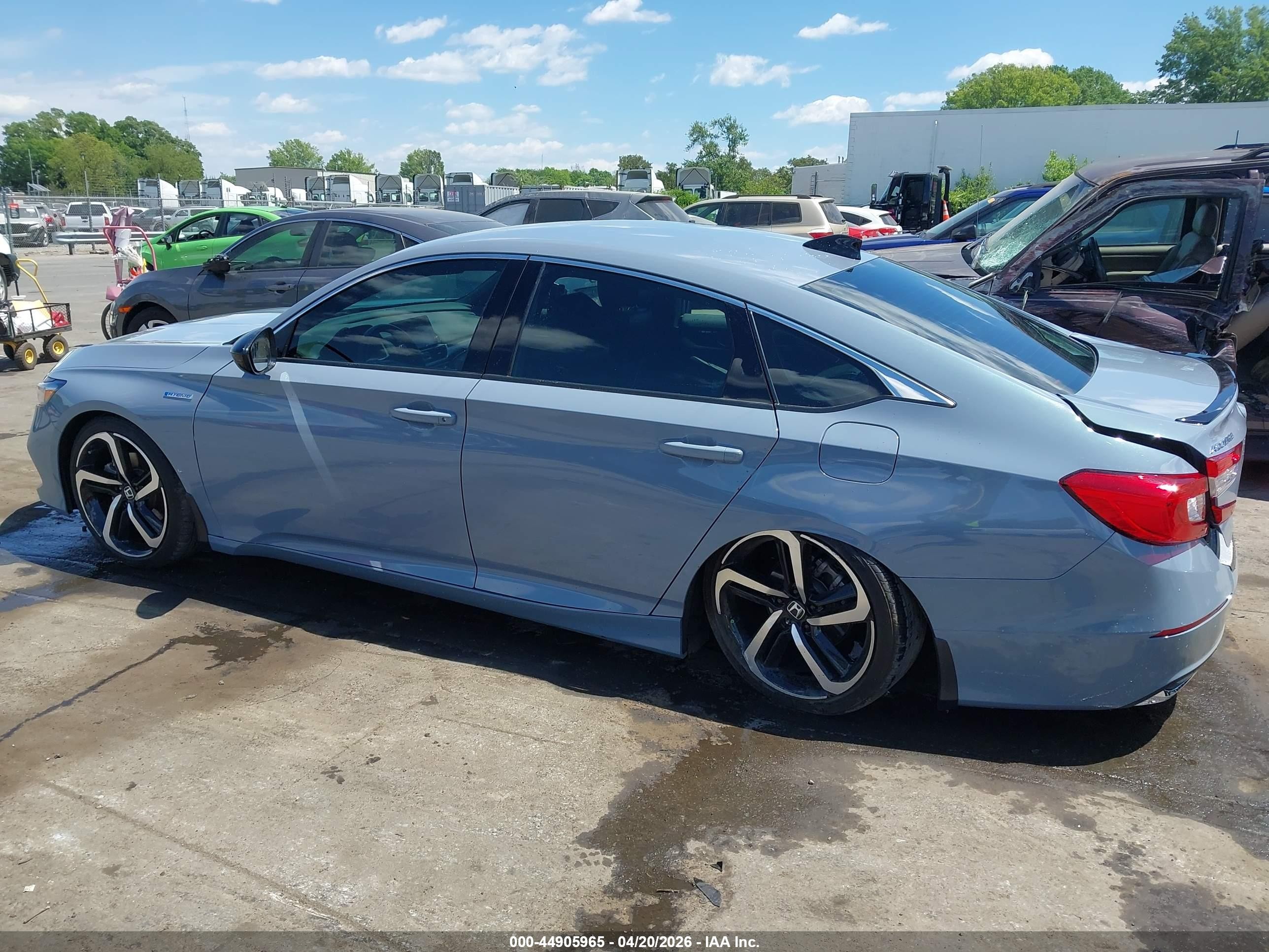2022 Honda Accord Hybrid Sport Blue vin: 1HGCV3F28NA029757