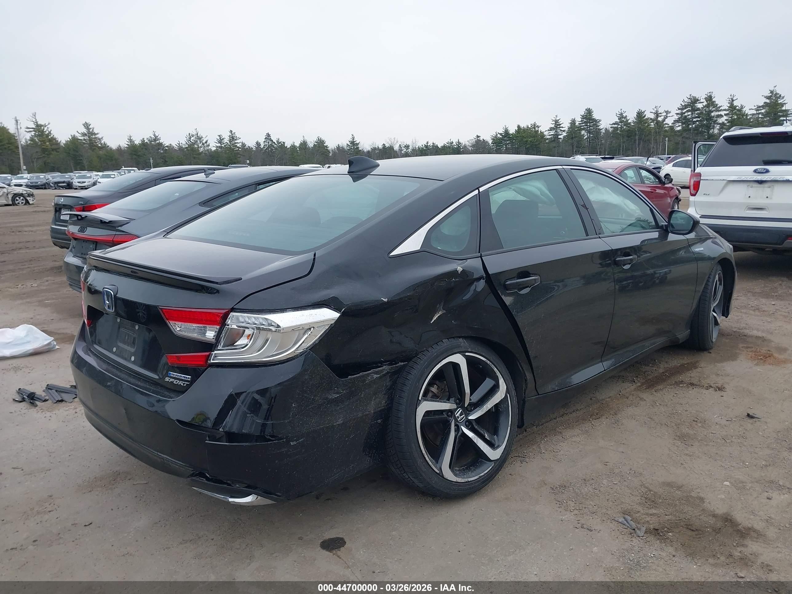 2022 Honda Accord Hybrid Sport Black vin: 1HGCV3F2XNA043921