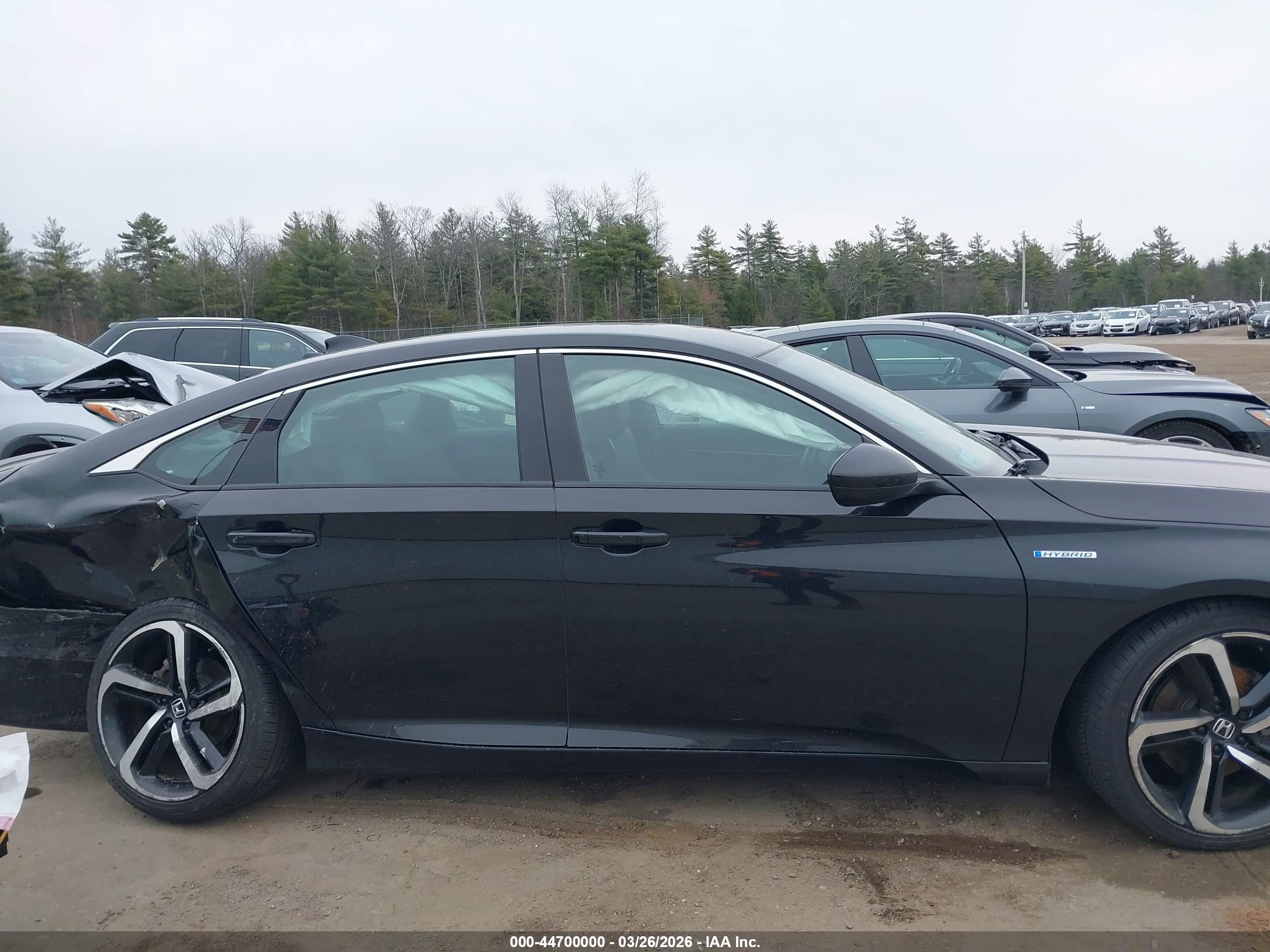 2022 Honda Accord Hybrid Sport Black vin: 1HGCV3F2XNA043921
