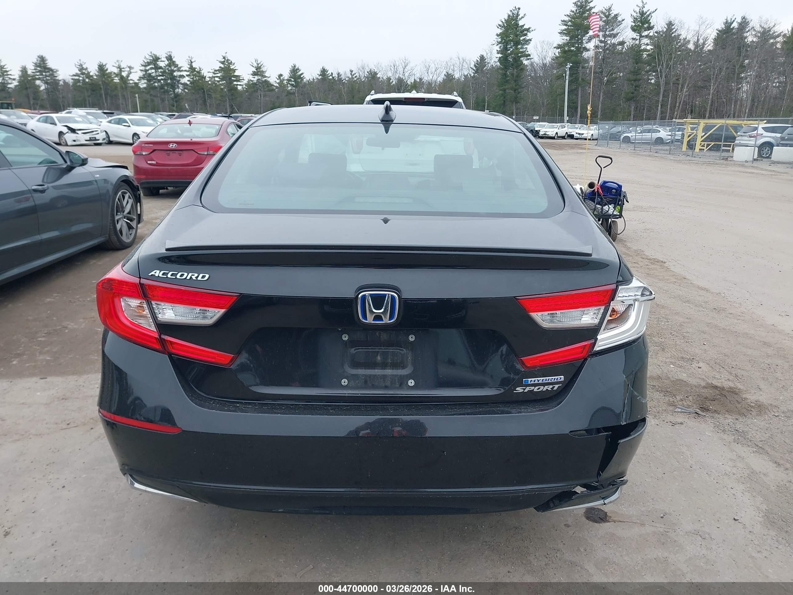 2022 Honda Accord Hybrid Sport Black vin: 1HGCV3F2XNA043921