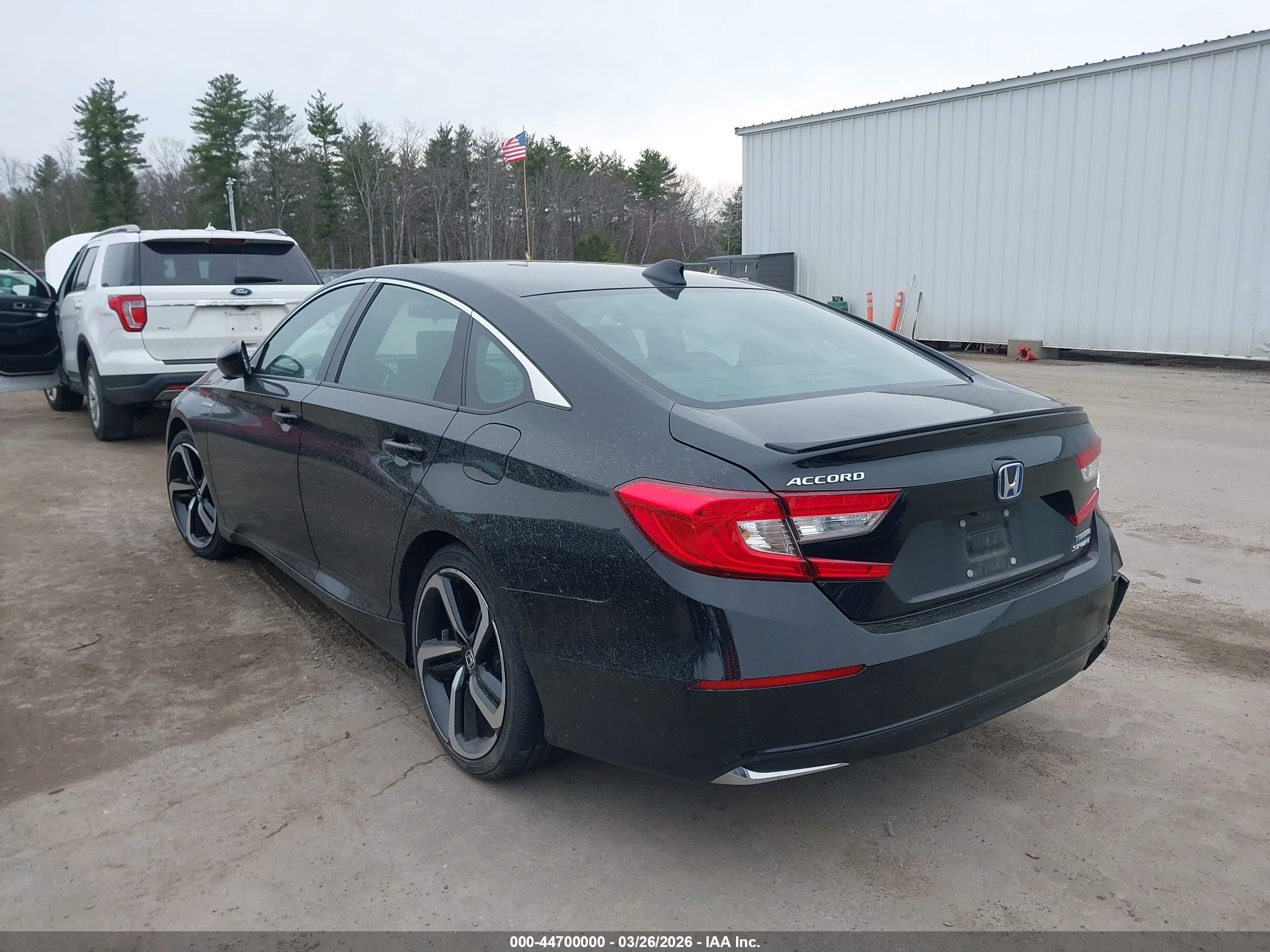 2022 Honda Accord Hybrid Sport Black vin: 1HGCV3F2XNA043921