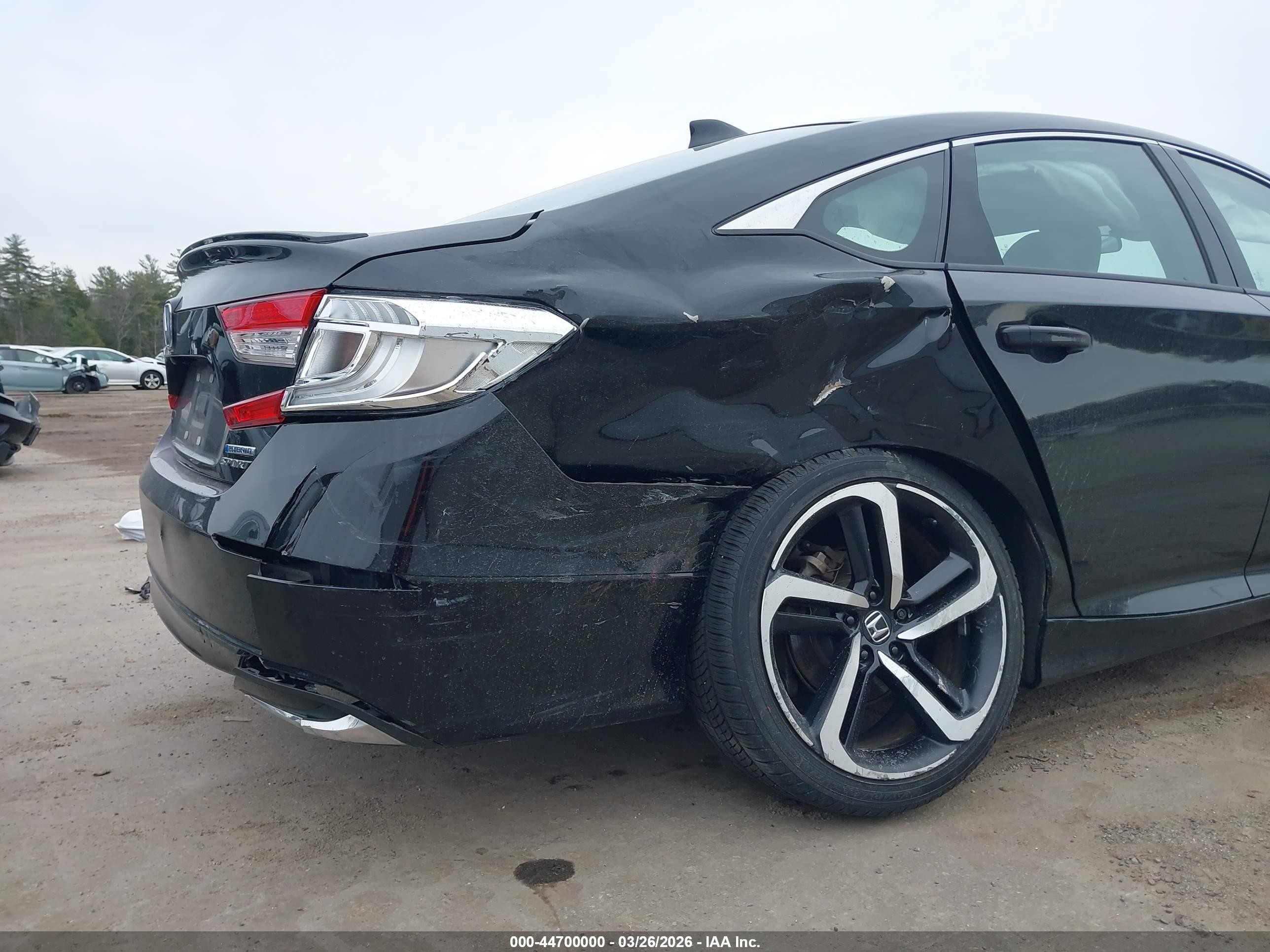 2022 Honda Accord Hybrid Sport Black vin: 1HGCV3F2XNA043921