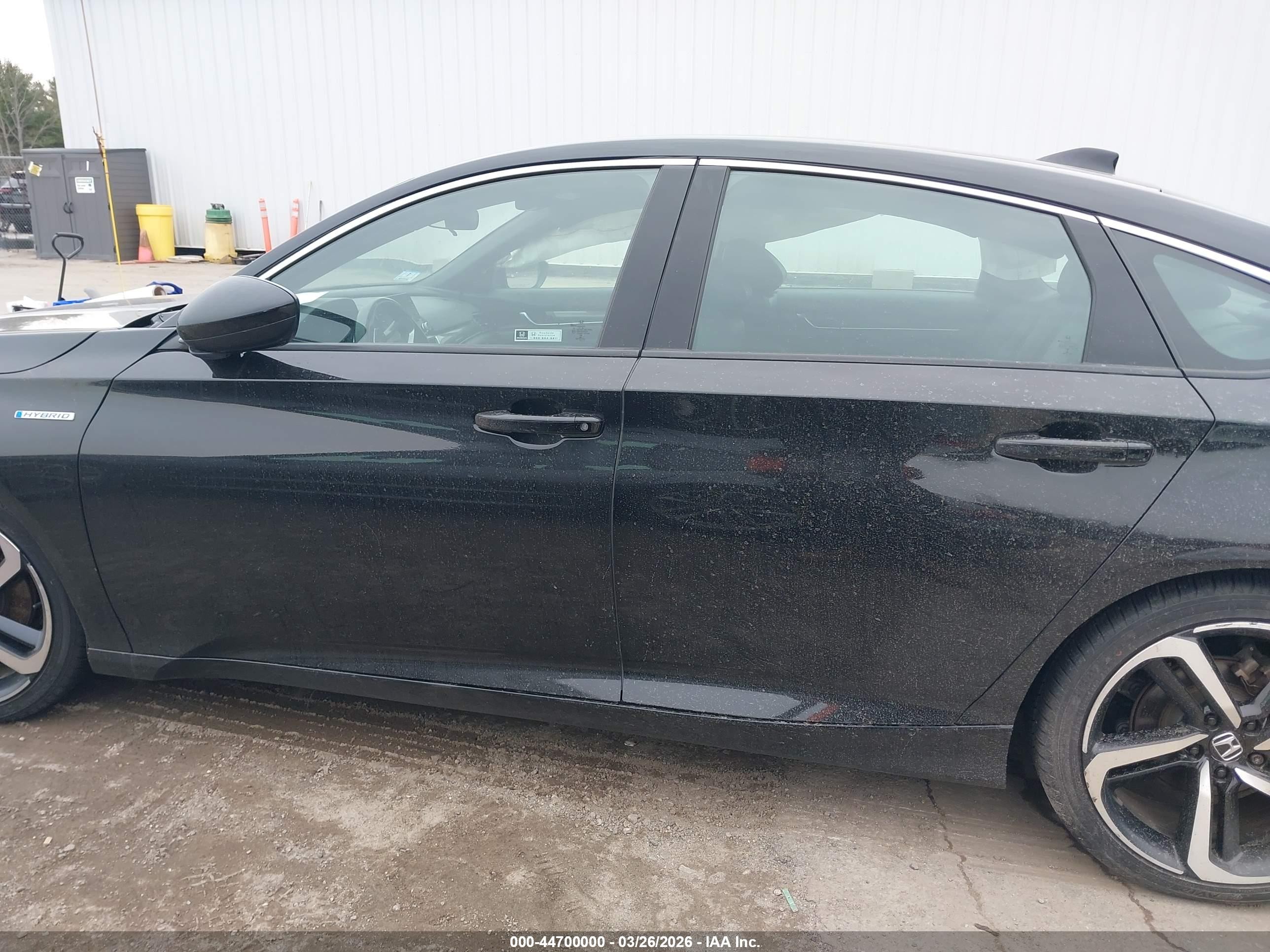 2022 Honda Accord Hybrid Sport Black vin: 1HGCV3F2XNA043921