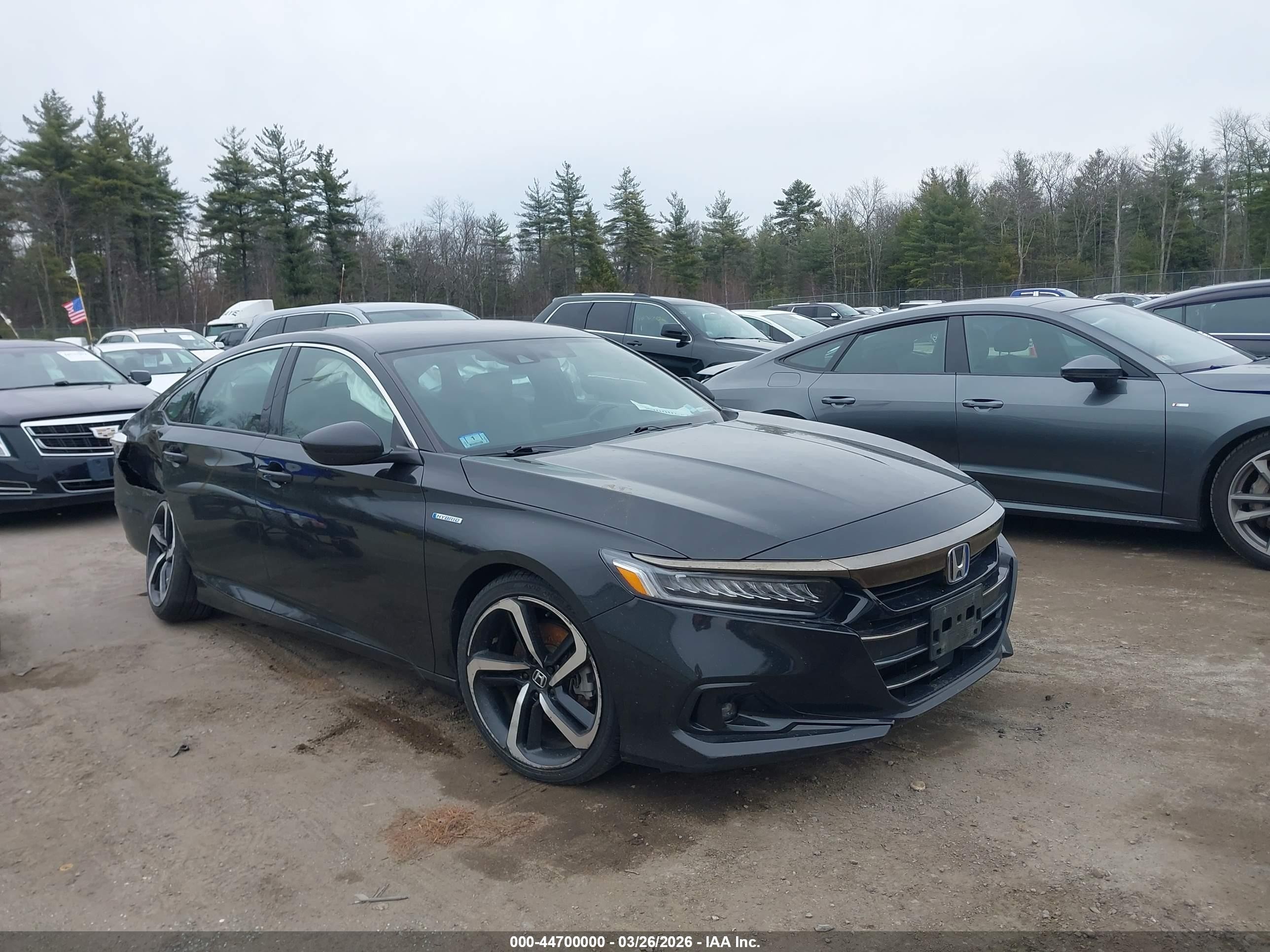 2022 Honda Accord Hybrid Sport Black vin: 1HGCV3F2XNA043921
