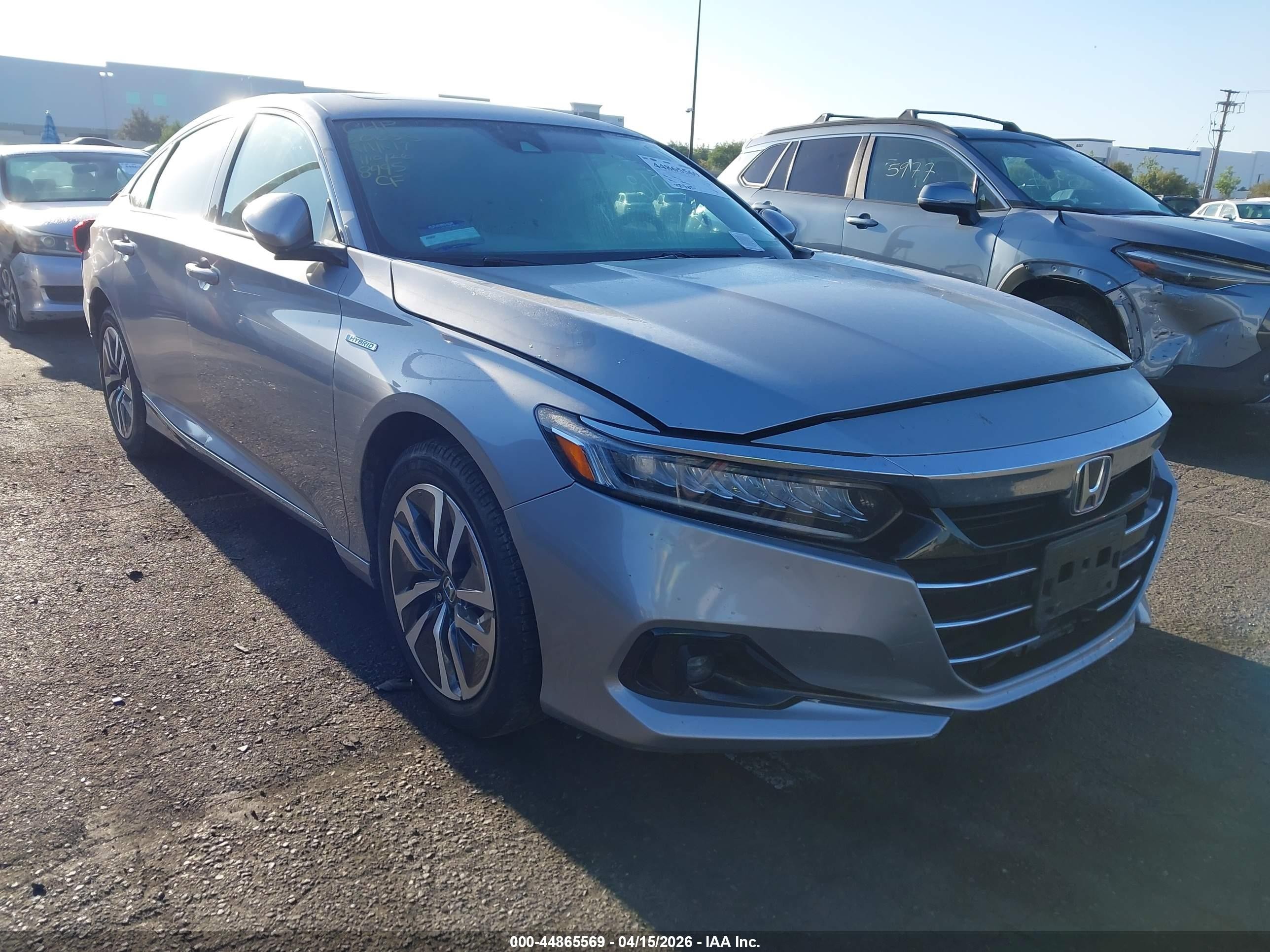 2021 Honda Accord Hybrid Ex Silver vin: 1HGCV3F42MA018995