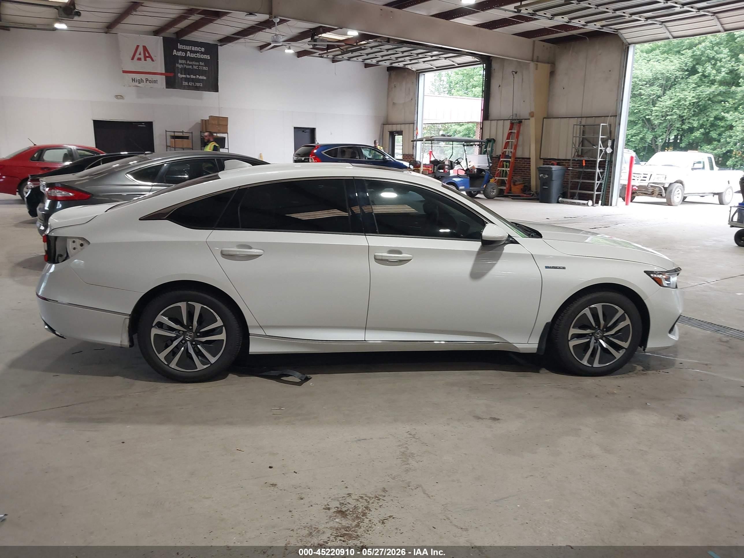 2021 Honda Accord Hybrid Ex White vin: 1HGCV3F43MA000540