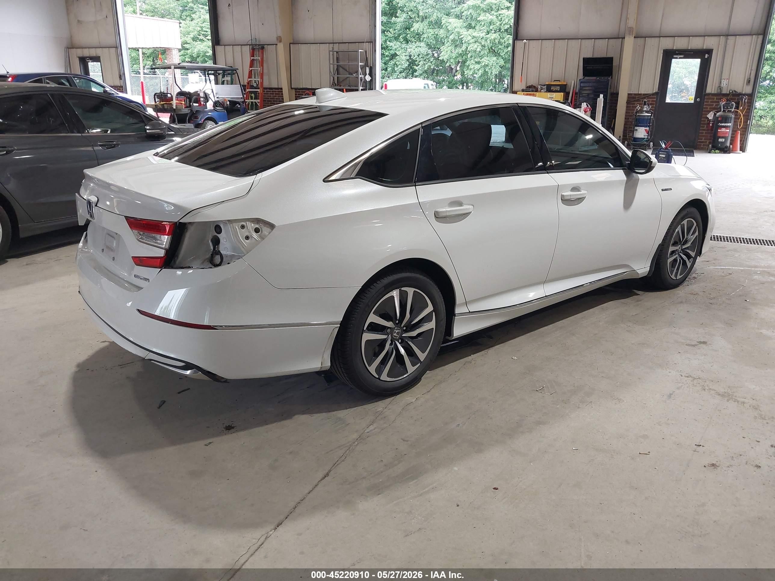 2021 Honda Accord Hybrid Ex White vin: 1HGCV3F43MA000540