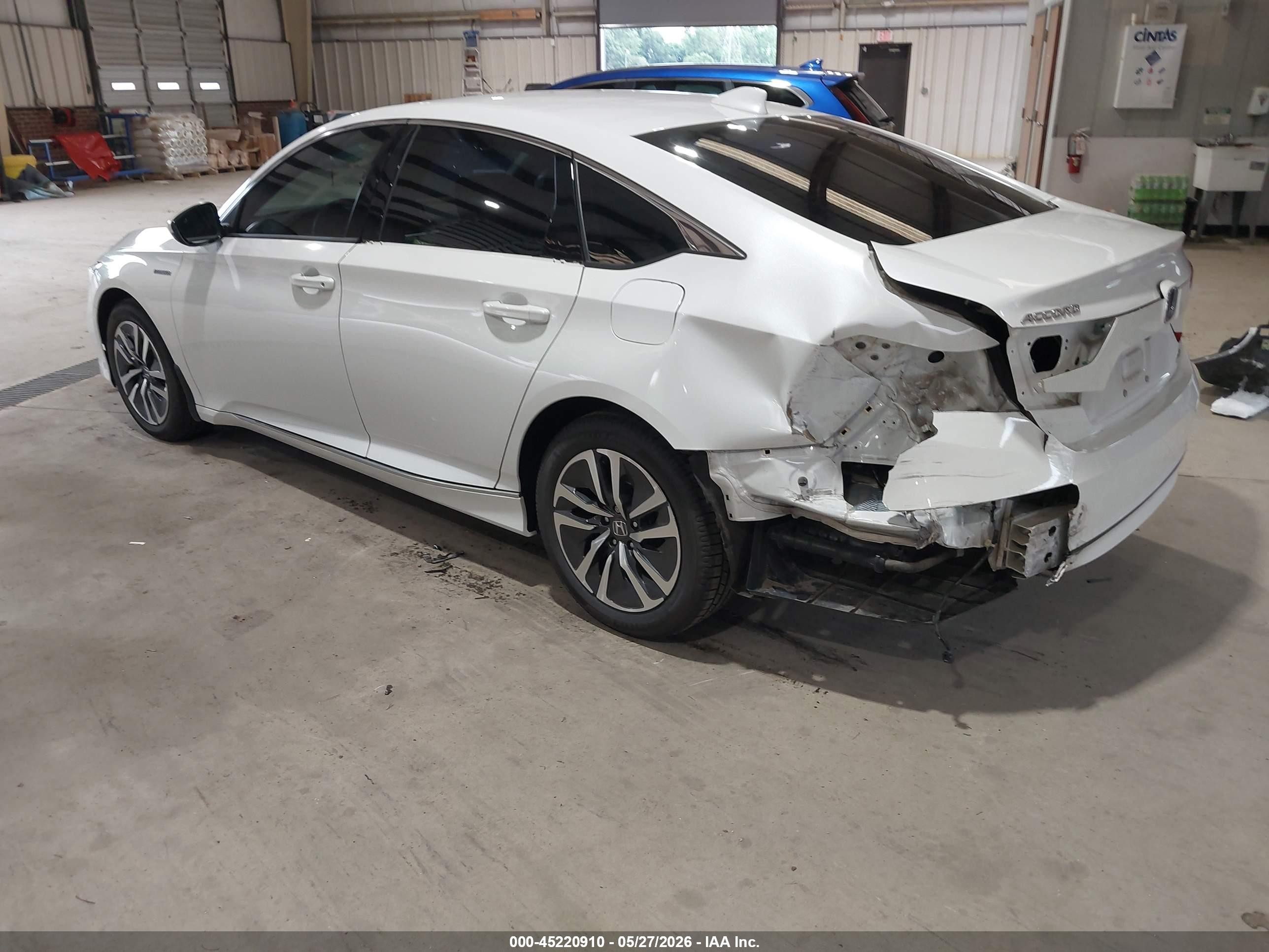 2021 Honda Accord Hybrid Ex White vin: 1HGCV3F43MA000540
