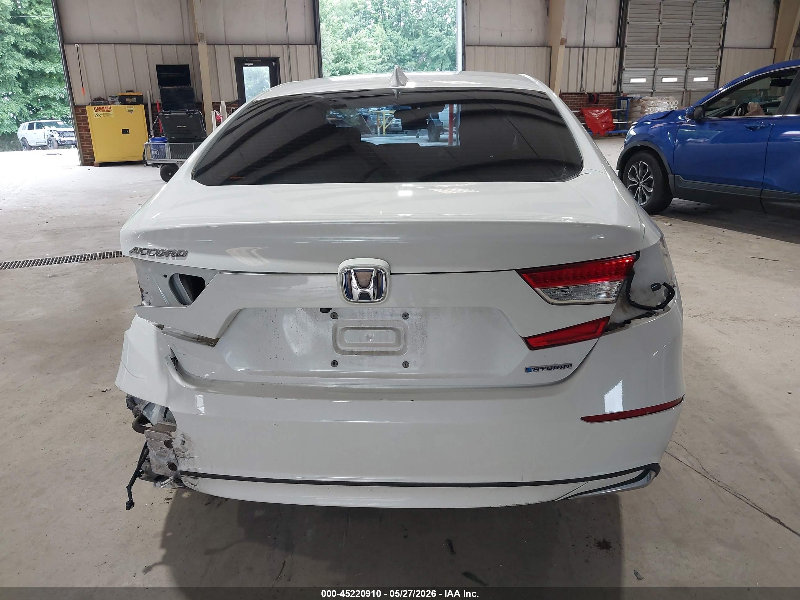 2021 Honda Accord Hybrid Ex White vin: 1HGCV3F43MA000540