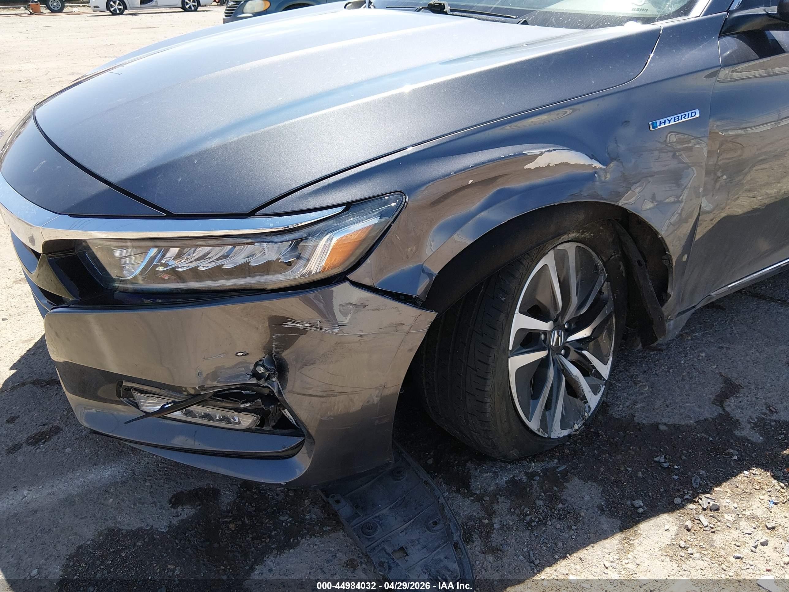 2020 Honda Accord Hybrid Ex Gray vin: 1HGCV3F46LA004063