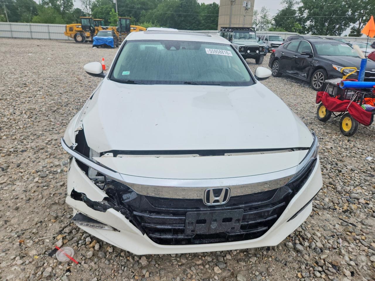 2018 Honda Accord Hybrid Ex White vin: 1HGCV3F48JA015689