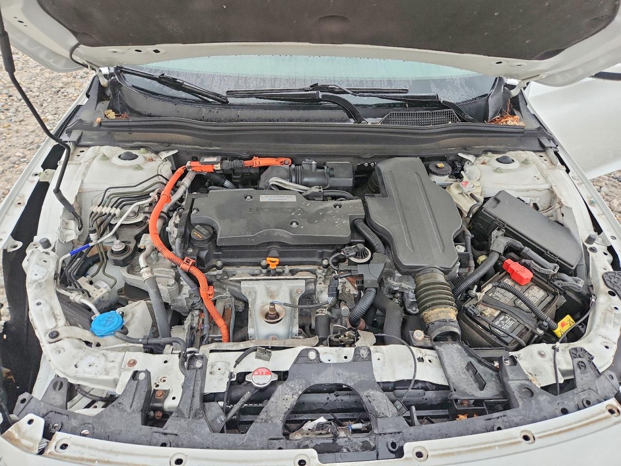 2018 Honda Accord Hybrid Ex White vin: 1HGCV3F48JA015689