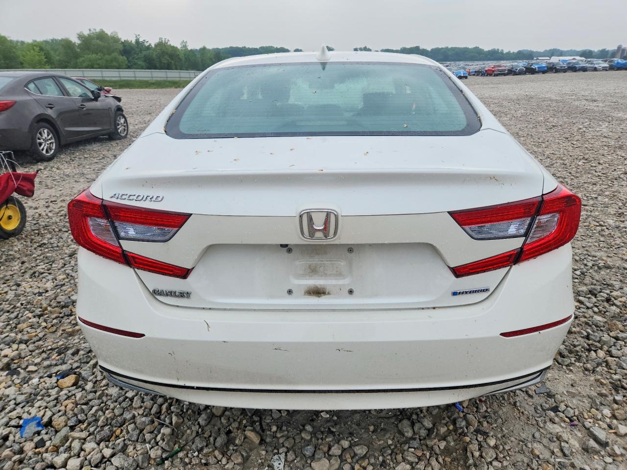 2018 Honda Accord Hybrid Ex White vin: 1HGCV3F48JA015689