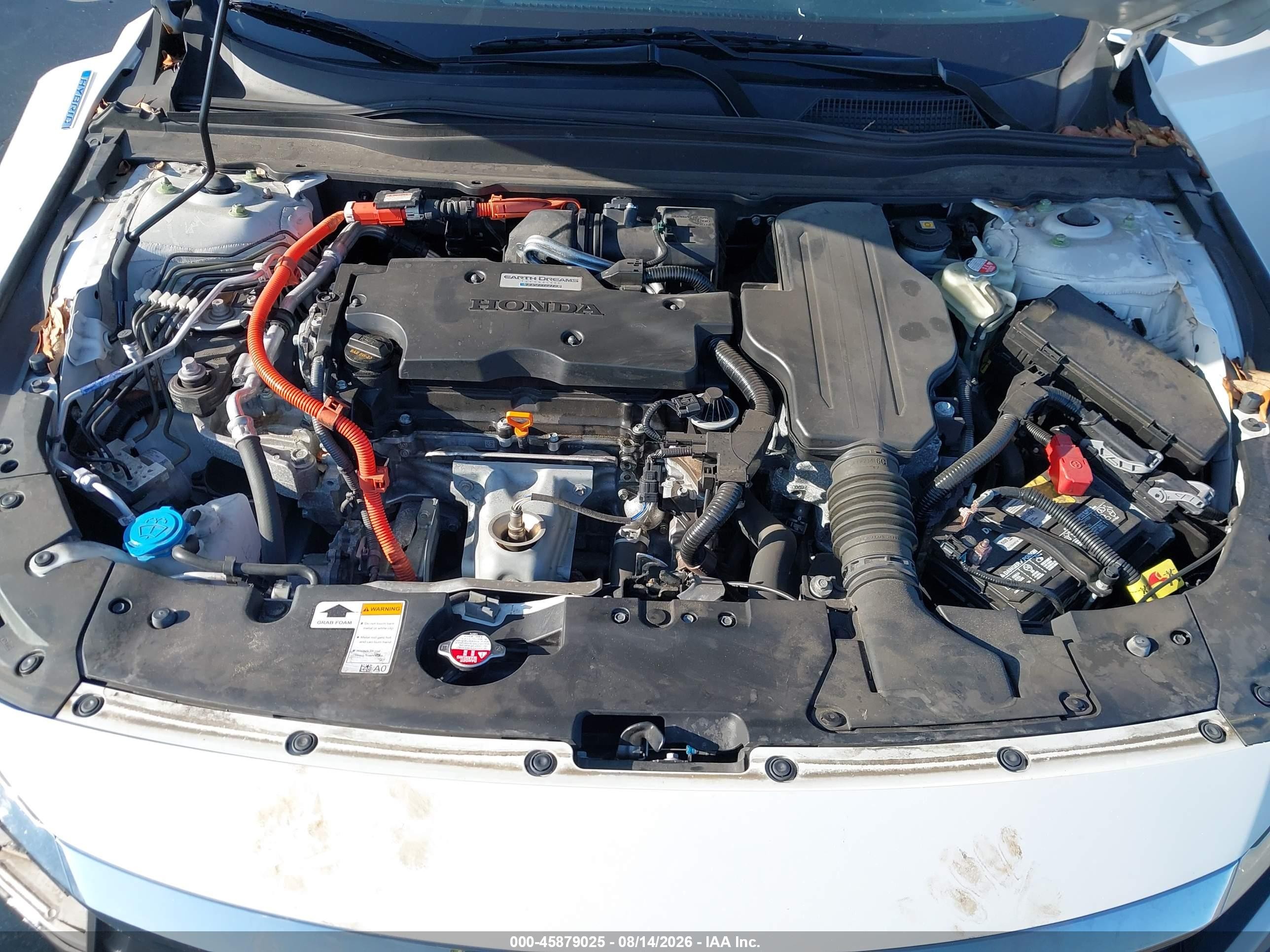2020 Honda Accord Hybrid Ex-l White vin: 1HGCV3F50LA003547