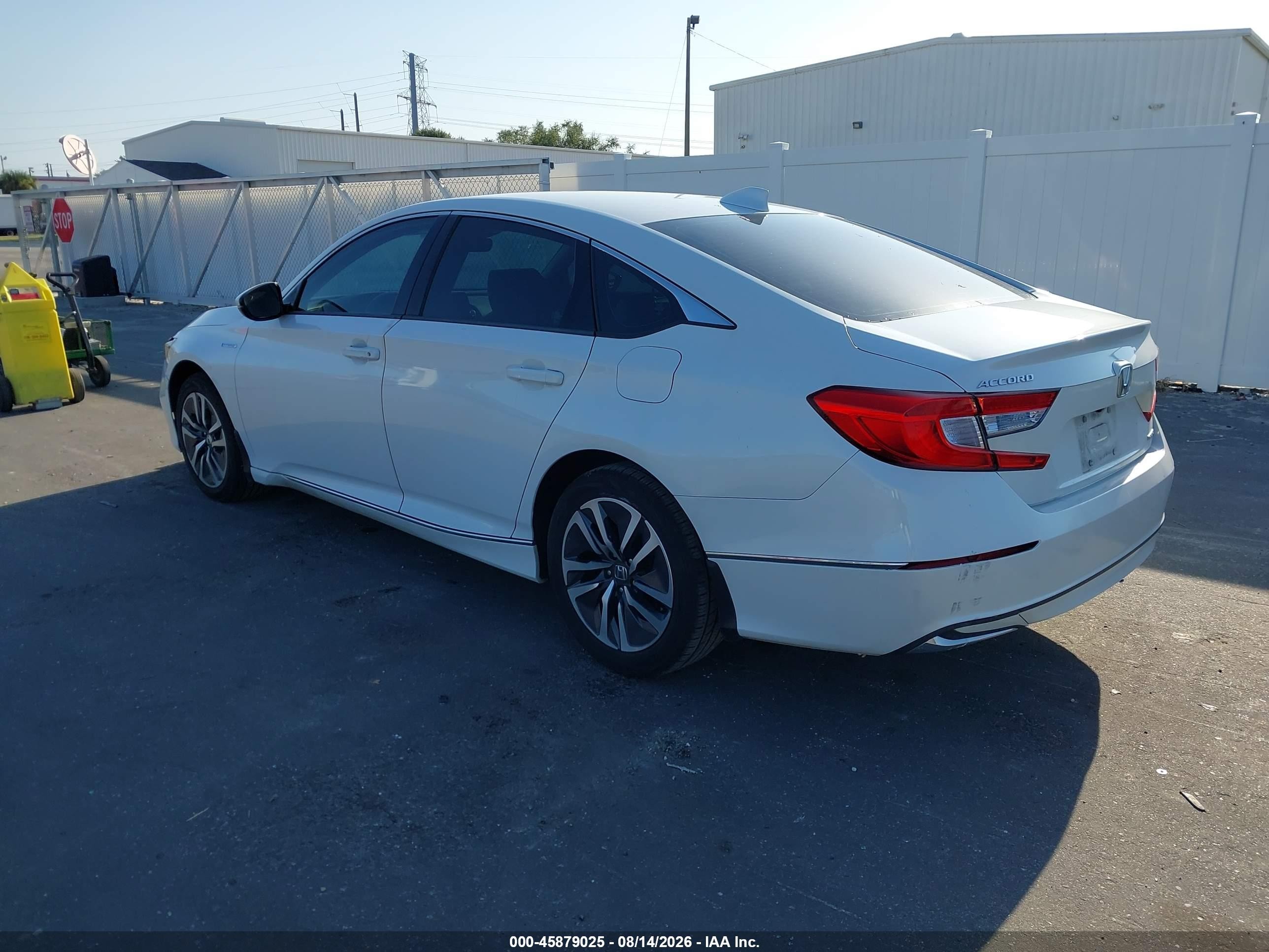 2020 Honda Accord Hybrid Ex-l White vin: 1HGCV3F50LA003547