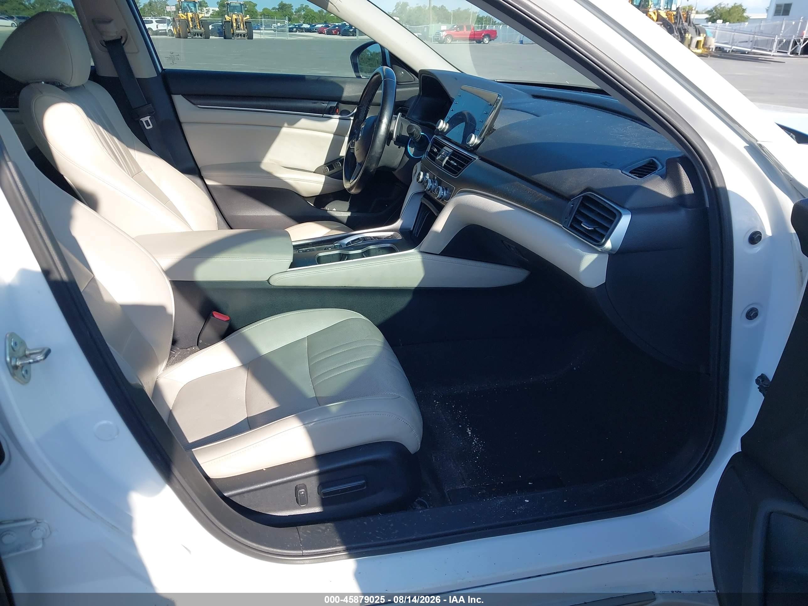 2020 Honda Accord Hybrid Ex-l White vin: 1HGCV3F50LA003547