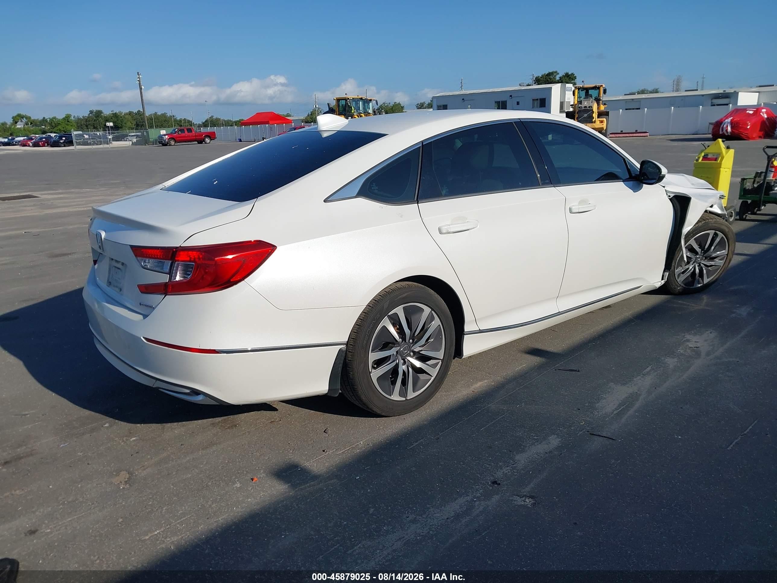 2020 Honda Accord Hybrid Ex-l White vin: 1HGCV3F50LA003547