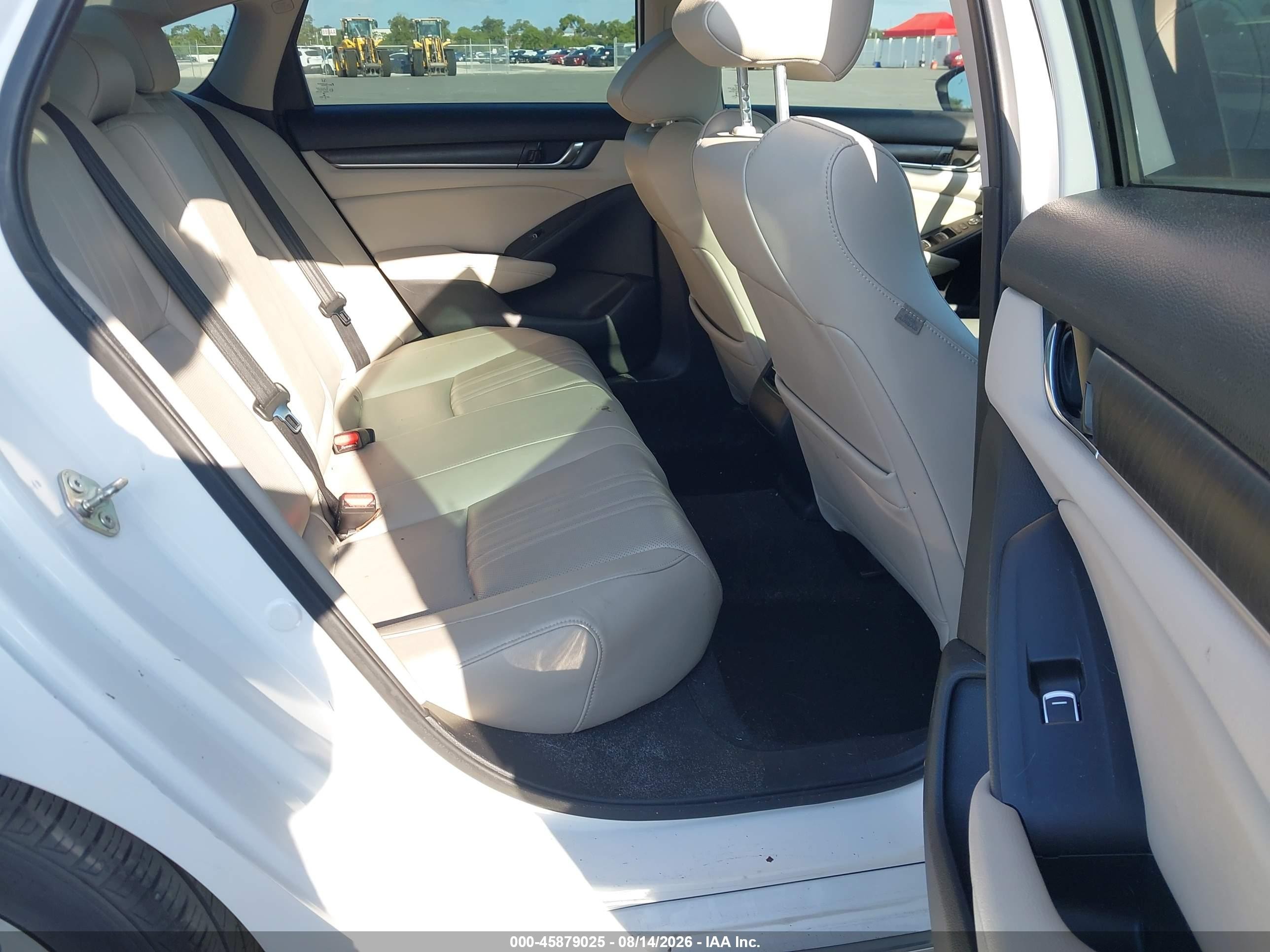 2020 Honda Accord Hybrid Ex-l White vin: 1HGCV3F50LA003547