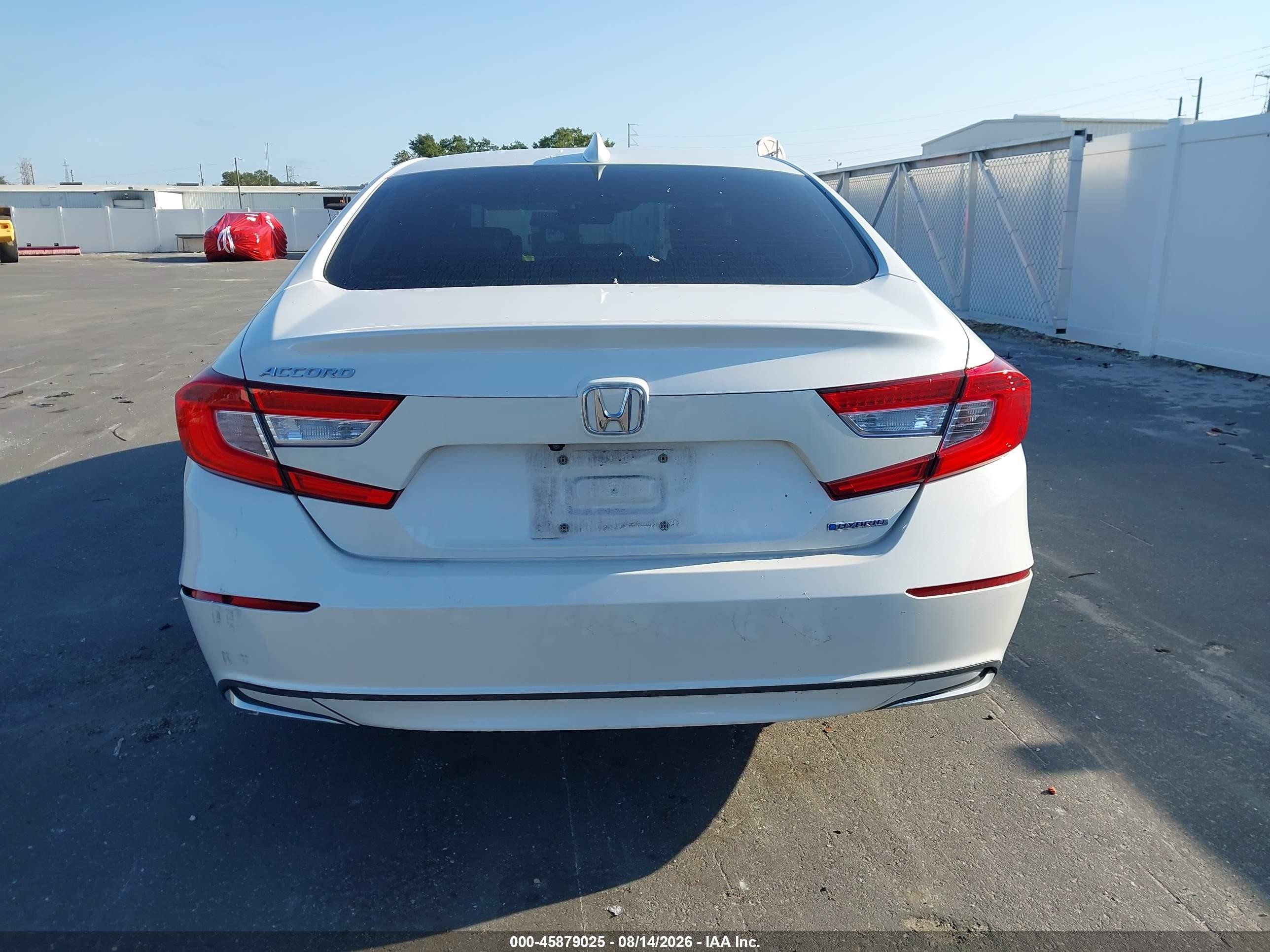 2020 Honda Accord Hybrid Ex-l White vin: 1HGCV3F50LA003547