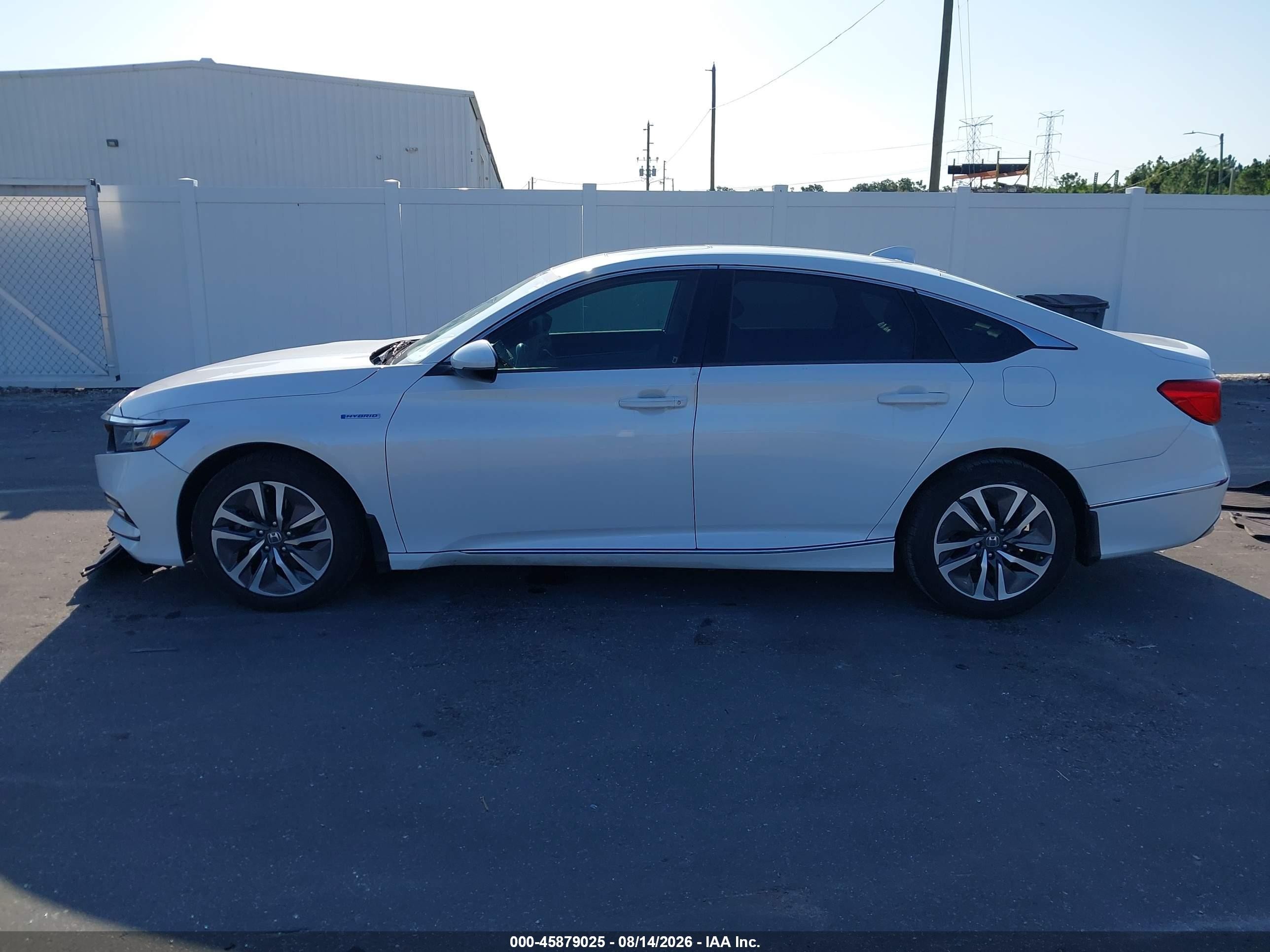 2020 Honda Accord Hybrid Ex-l White vin: 1HGCV3F50LA003547
