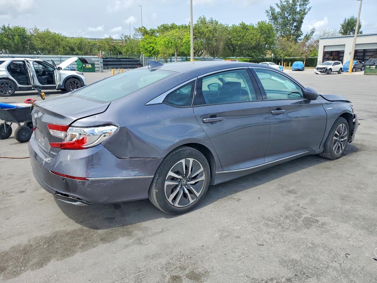 2022 Honda Accord Hybrid Exl Gray vin: 1HGCV3F50NA031528