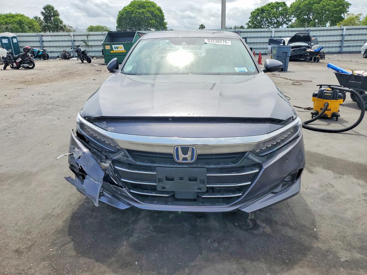 2022 Honda Accord Hybrid Exl Gray vin: 1HGCV3F50NA031528
