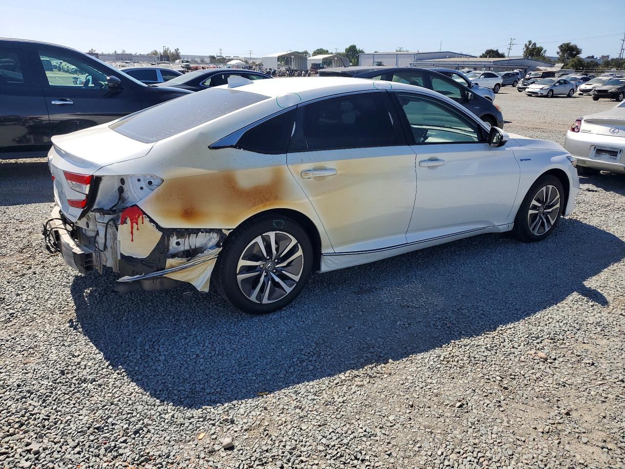 2021 Honda Accord Hybrid Exl White vin: 1HGCV3F52MA021081