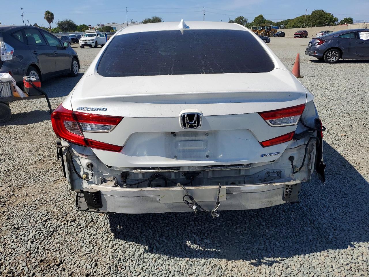 2021 Honda Accord Hybrid Exl White vin: 1HGCV3F52MA021081