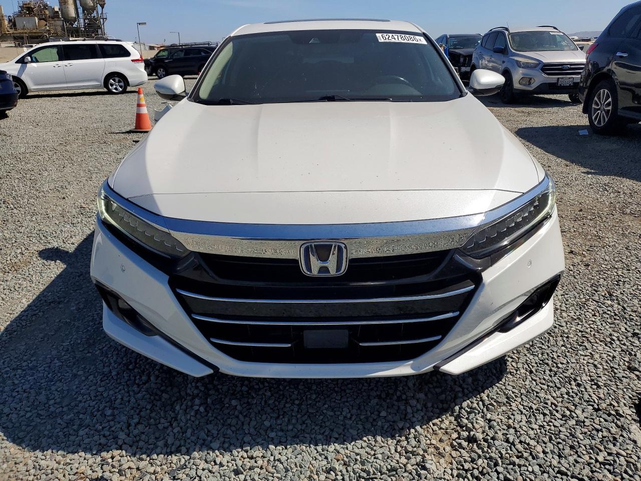 2021 Honda Accord Hybrid Exl White vin: 1HGCV3F52MA021081