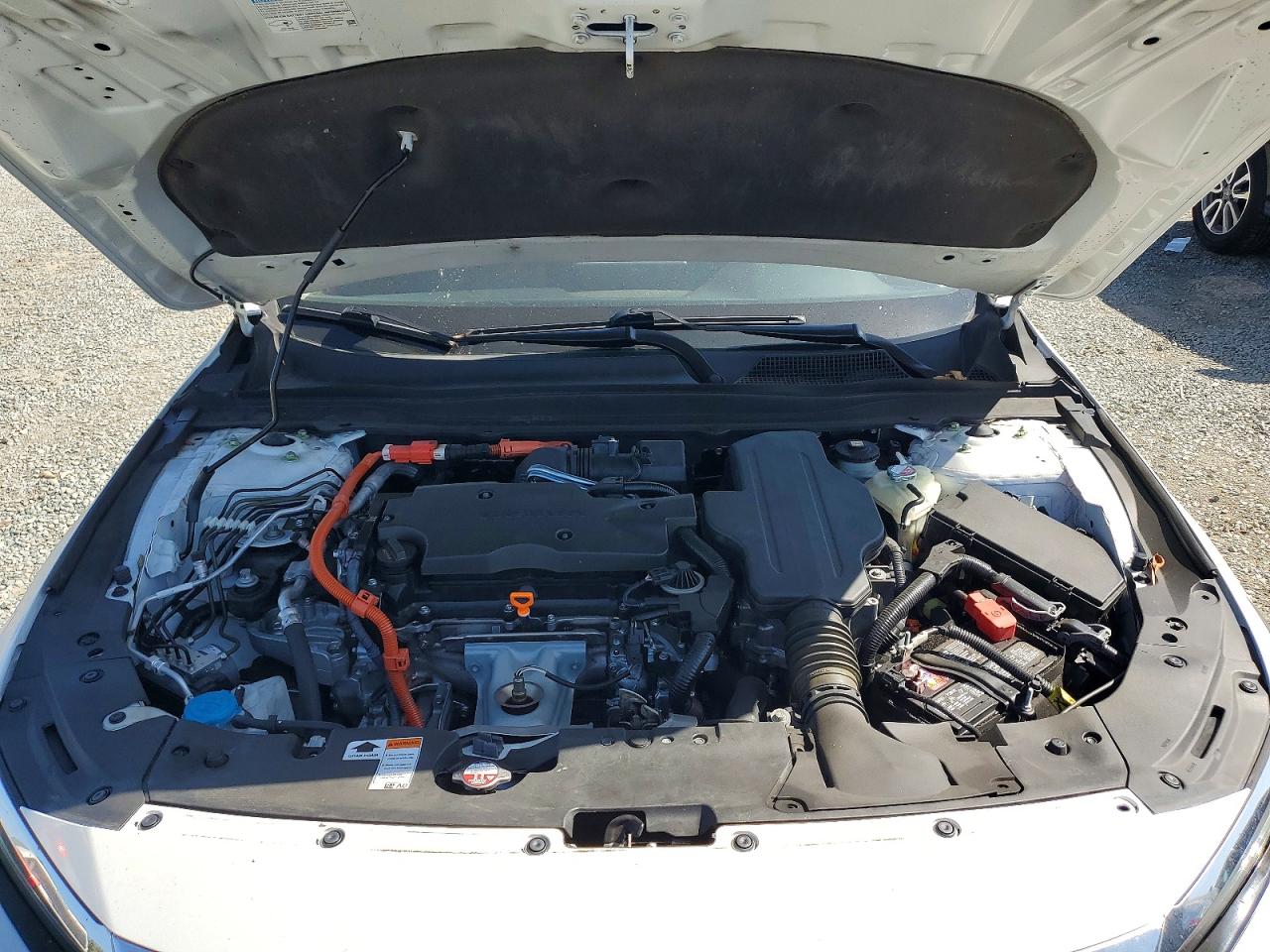 2021 Honda Accord Hybrid Exl White vin: 1HGCV3F52MA021081
