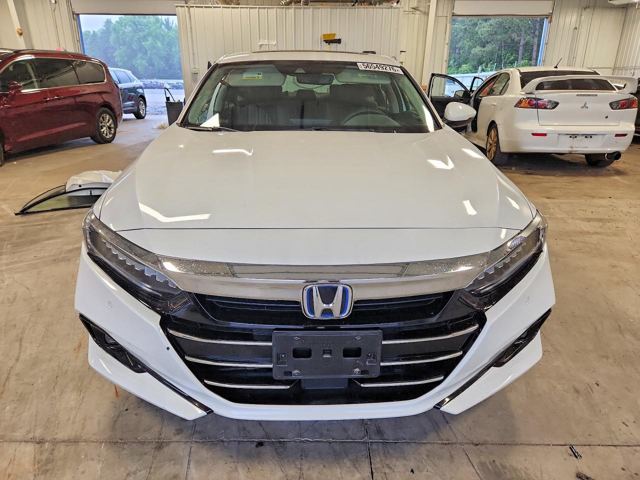 2022 Honda Accord Hybrid Exl White vin: 1HGCV3F53NA020992