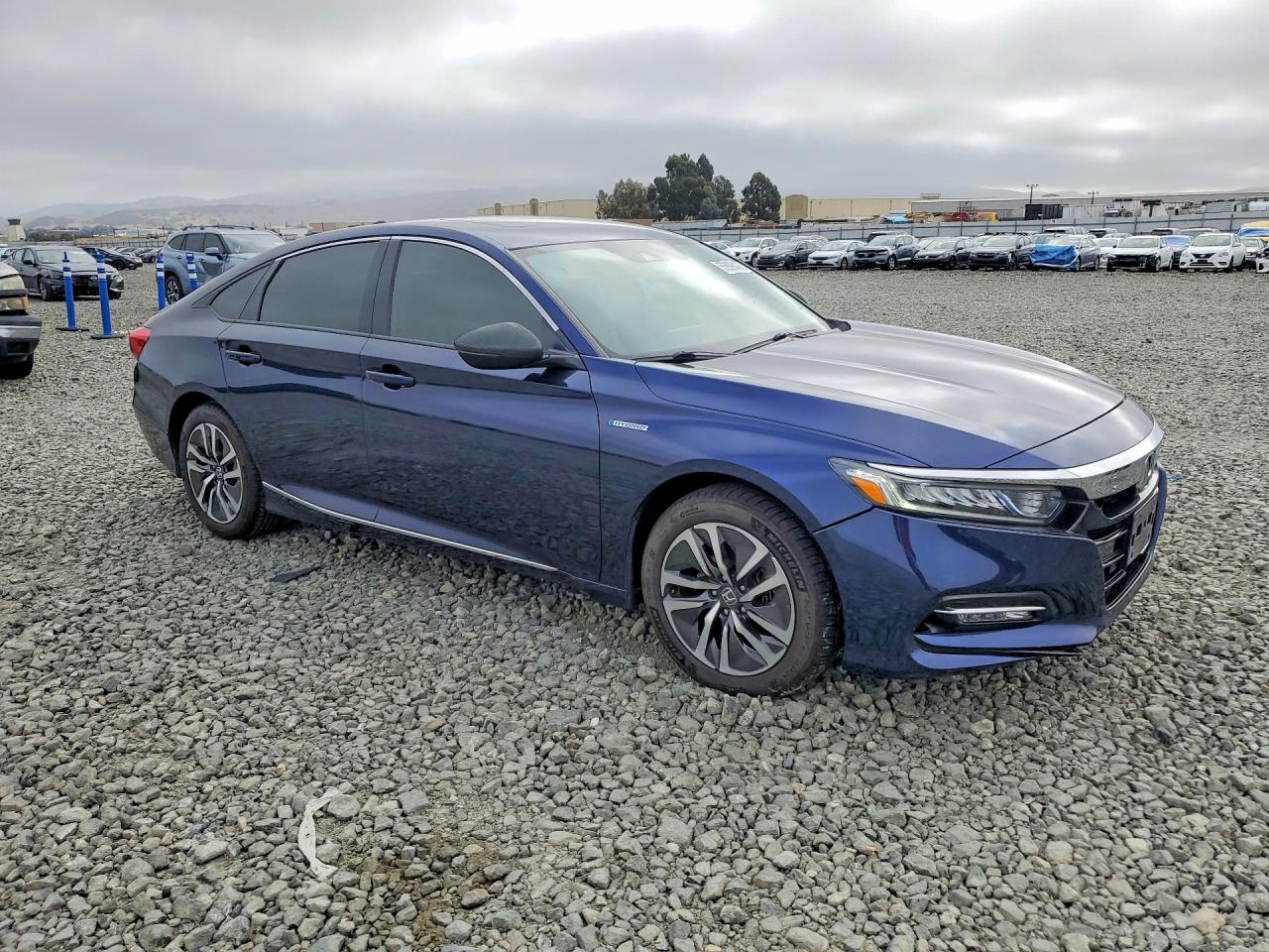 2020 Honda Accord Hybrid Exl Blue vin: 1HGCV3F55LA000451