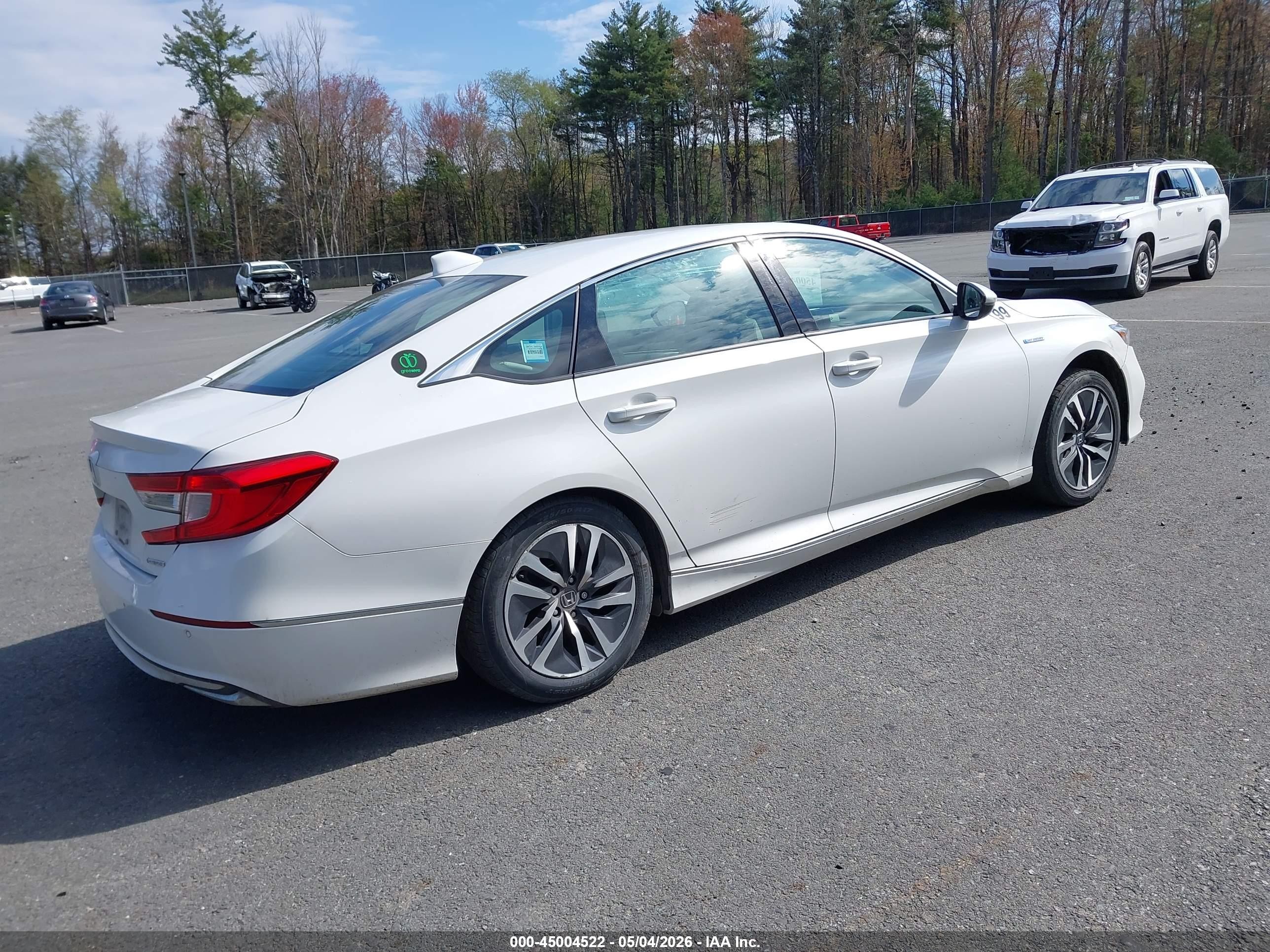 2021 Honda Accord Hybrid Ex-l Белый vin: 1HGCV3F55MA004727