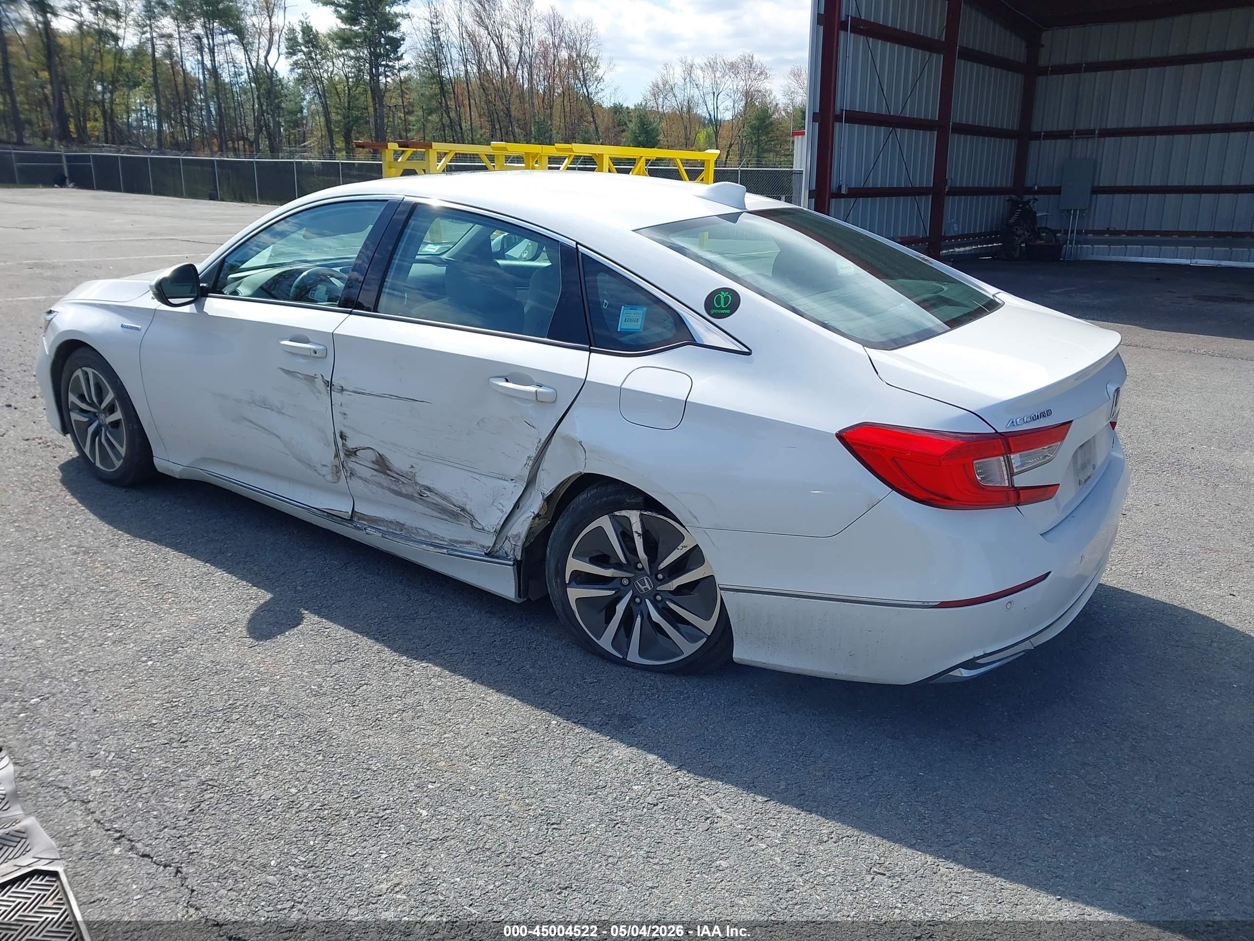 2021 Honda Accord Hybrid Ex-l Белый vin: 1HGCV3F55MA004727